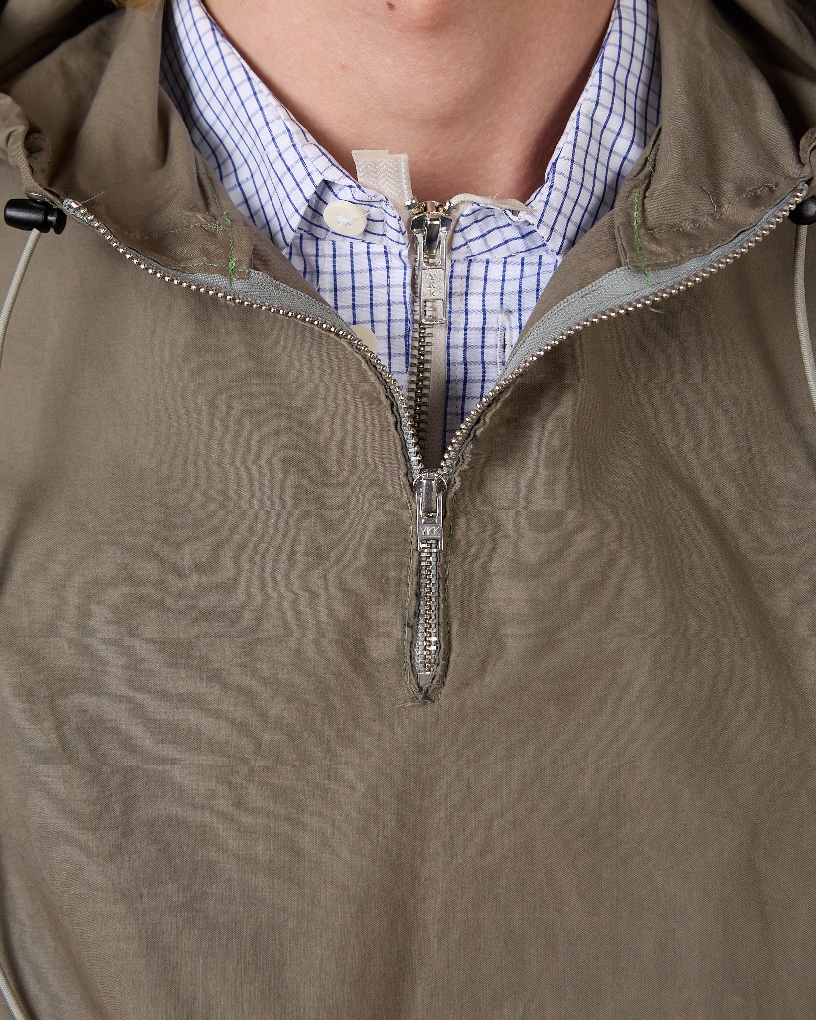 CF.23.09.04.03 OVERHEAD JACKET dry waxed cotton sage green