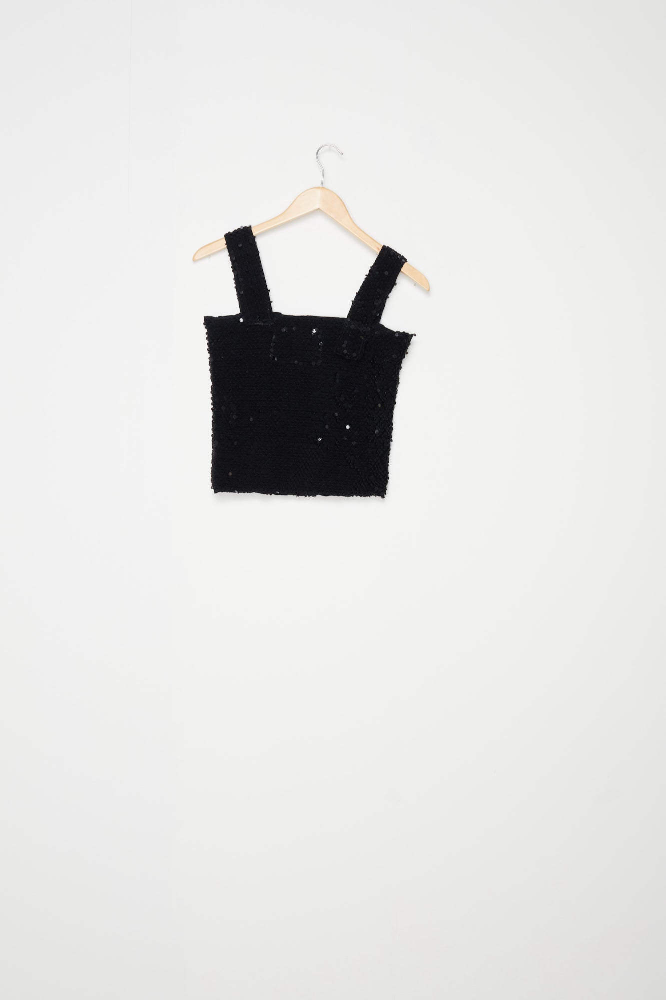 CF. SEQUIN TOP black