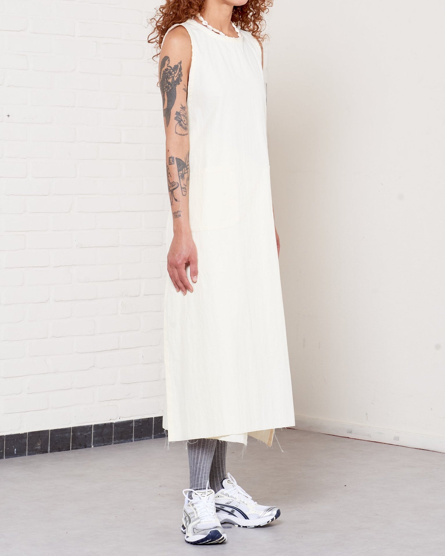 CF.21.08.02.01 WRAP DRESS light canvas light yellow