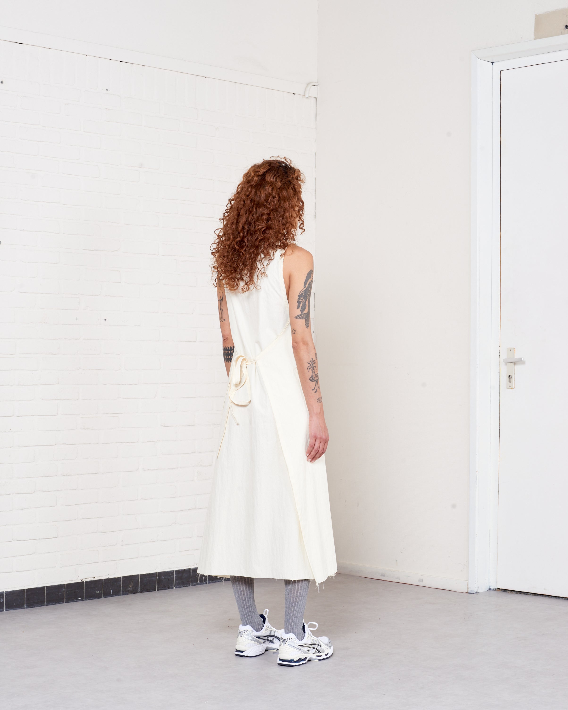 CF.21.08.02.01 WRAP DRESS light canvas light yellow