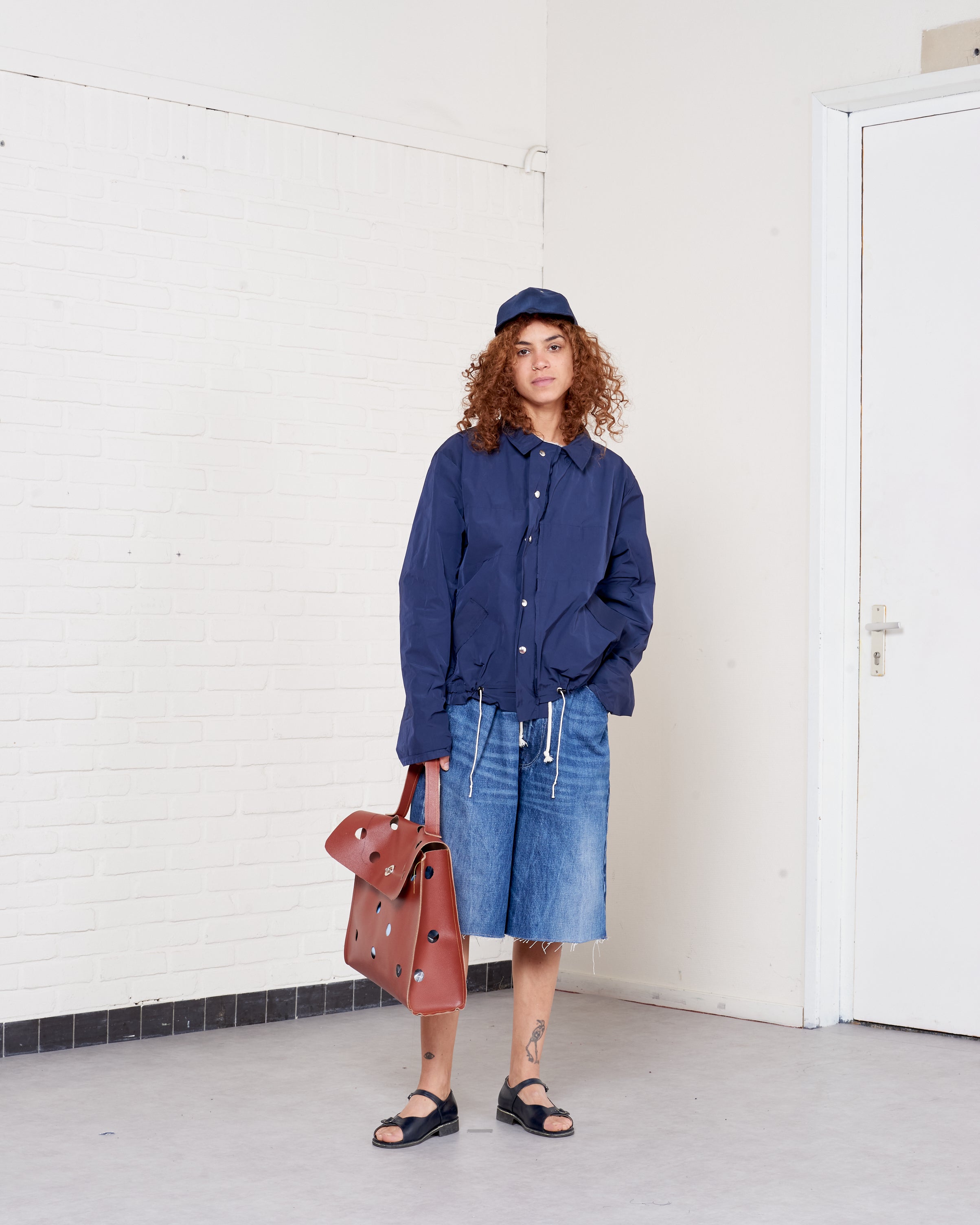 CF.21.09.01.02 SIMPLE JACKET technical twill navy – Camiel Fortgens