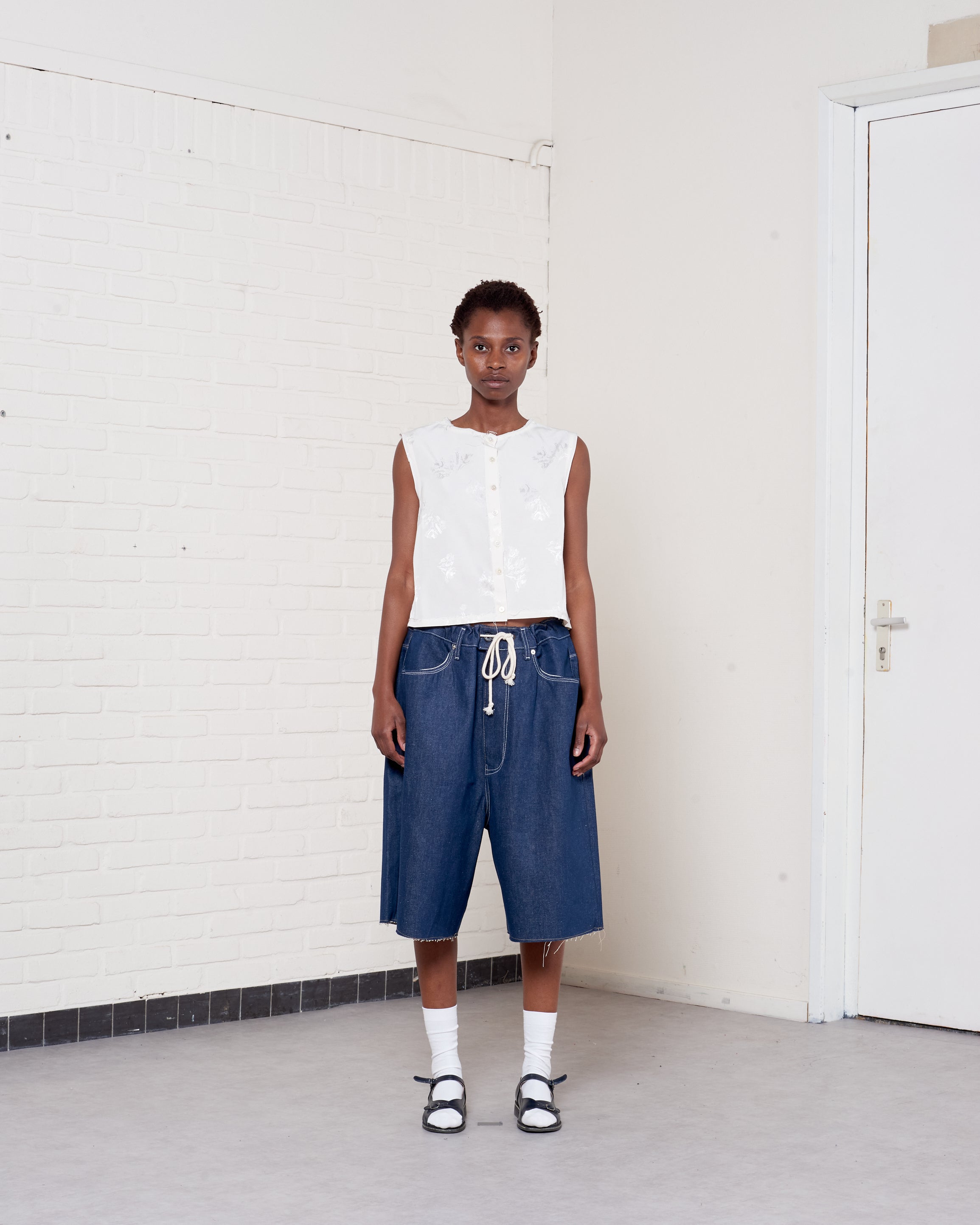 CF.21.05.01.03 SQUARE TOP flower jacquard off-white