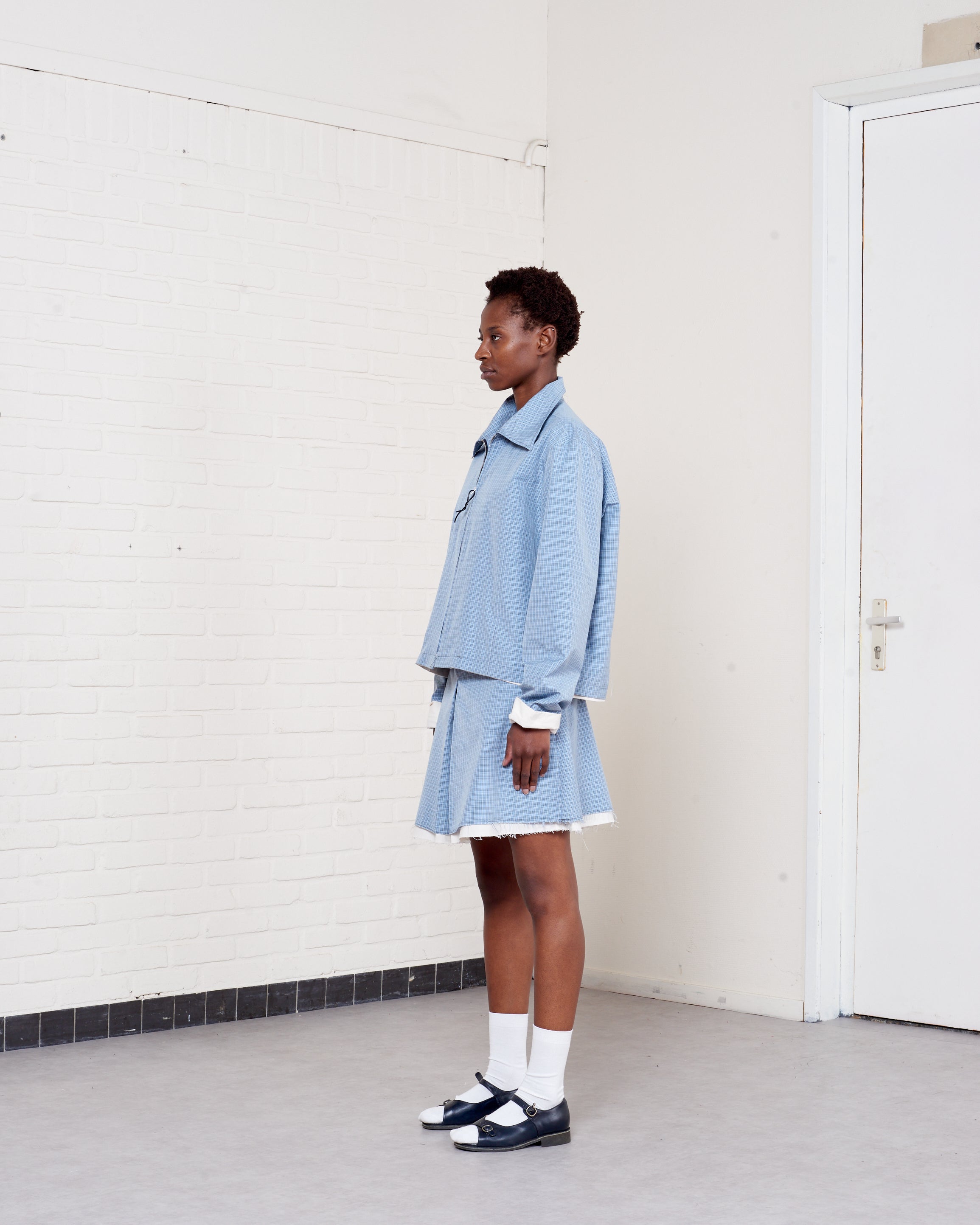 CF.21.09.06.01 FITTED ZIP JACKET check – Camiel Fortgens