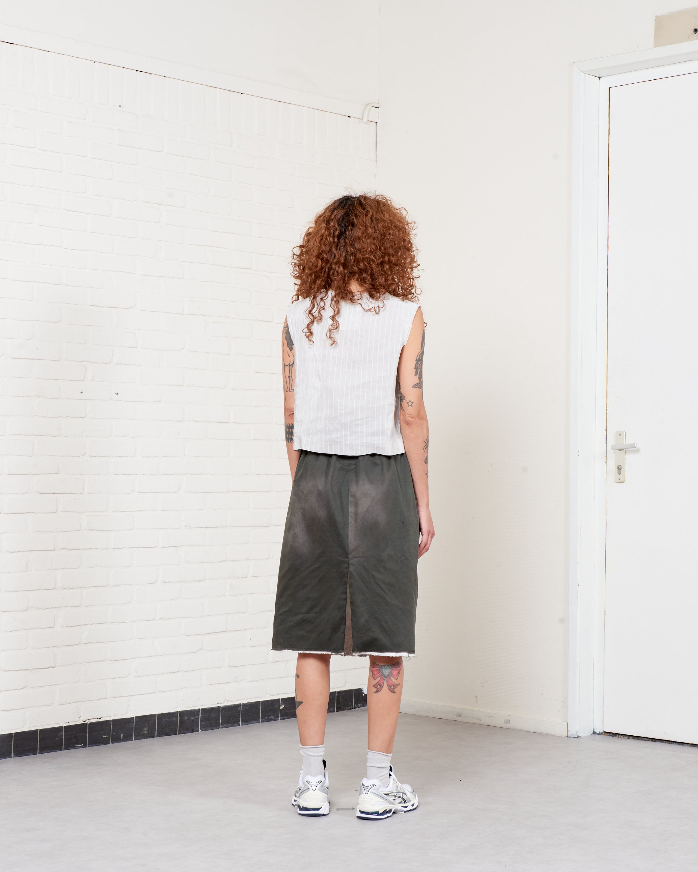 CF.21.05.01.02 SQUARE TOP linen shirting grey/white stripe