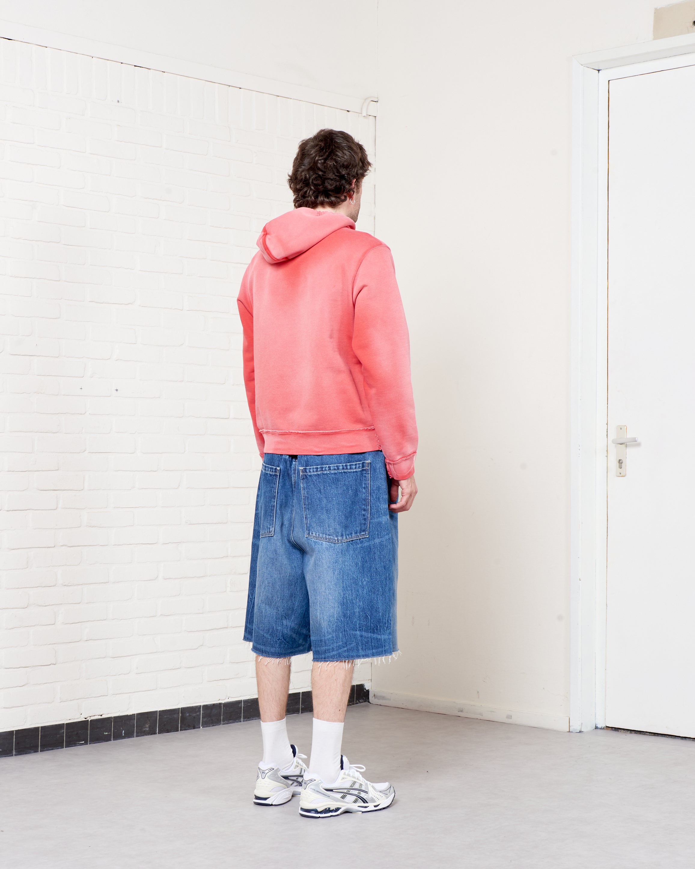 CF.21.02.02.02 FITTED ZIP HOODIE heavy sweat red sunfade