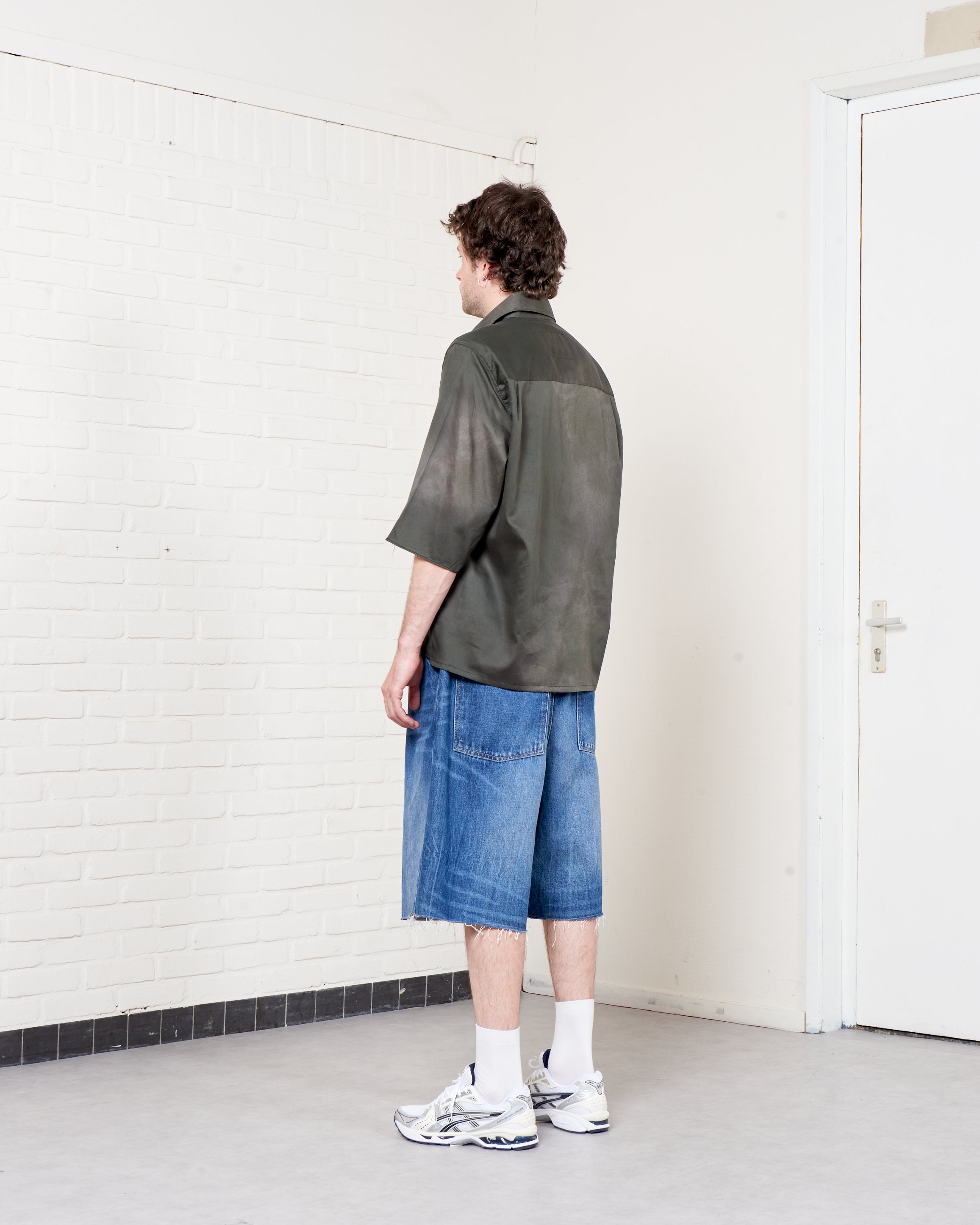 クリーニング済み！yonfa boxy slit shirt Short-sleeve Zandt Boxy Shirt - Green | Levi's® US
