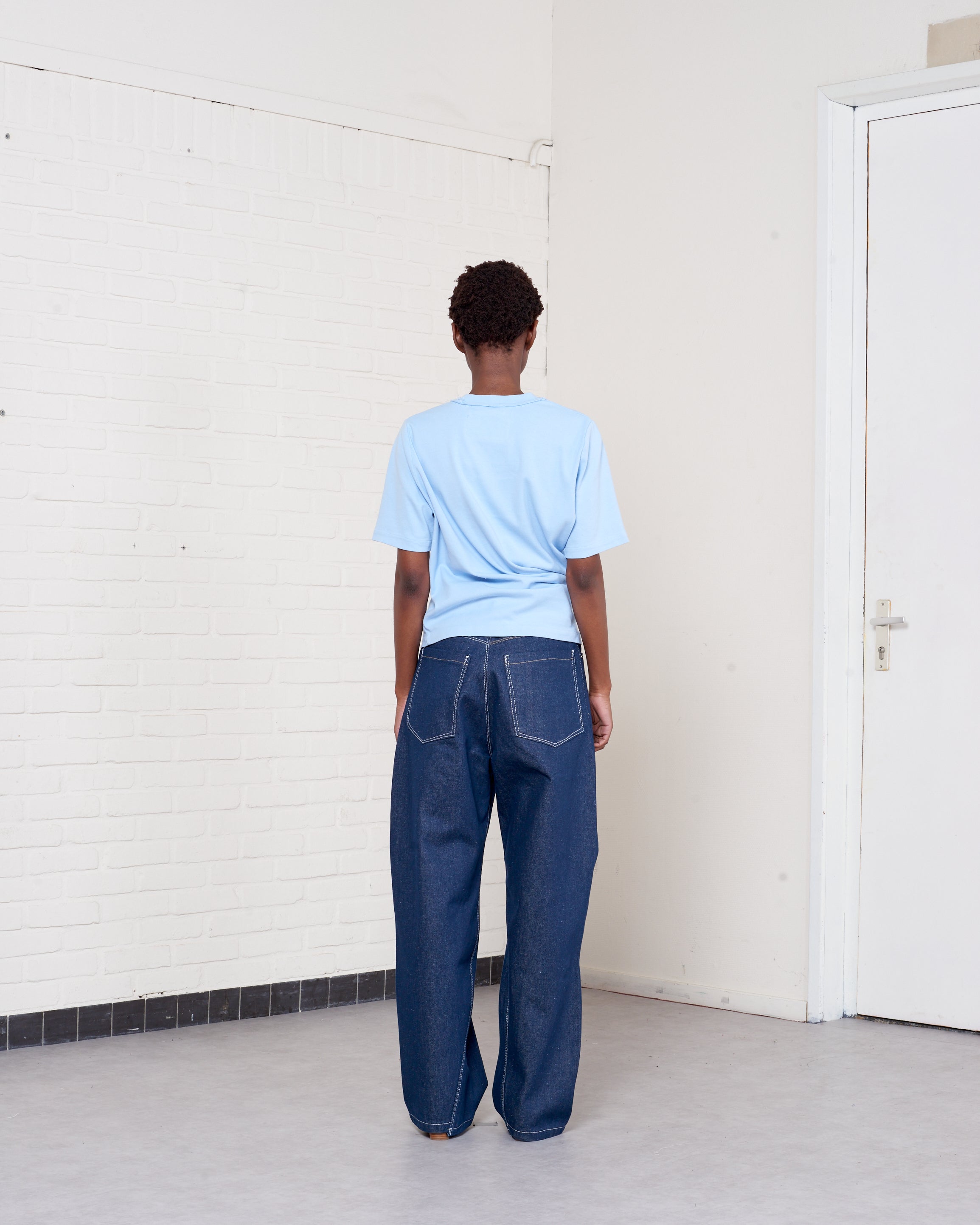 CF.21.01.04.01 TWISTED NORMAL TEE rib jersey light blue