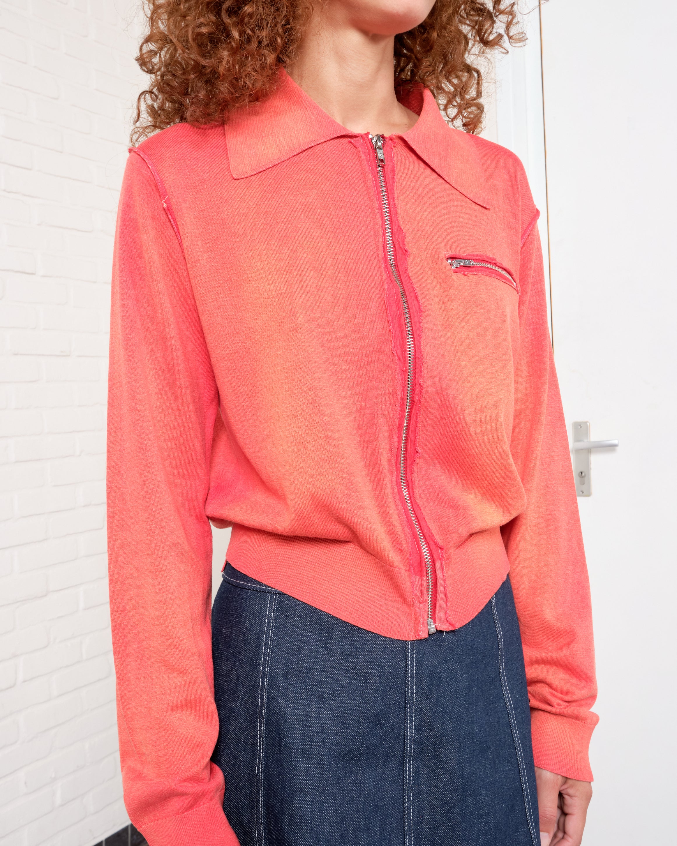 CF.21.03.01.01 70's CARDIGAN silk/cotton knit