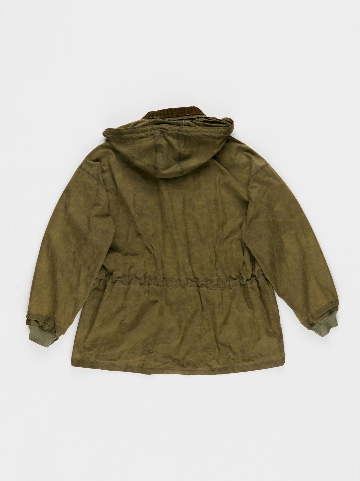 CF.23.10.05.01 OUTDOOR JACKET waxed cotton faded green