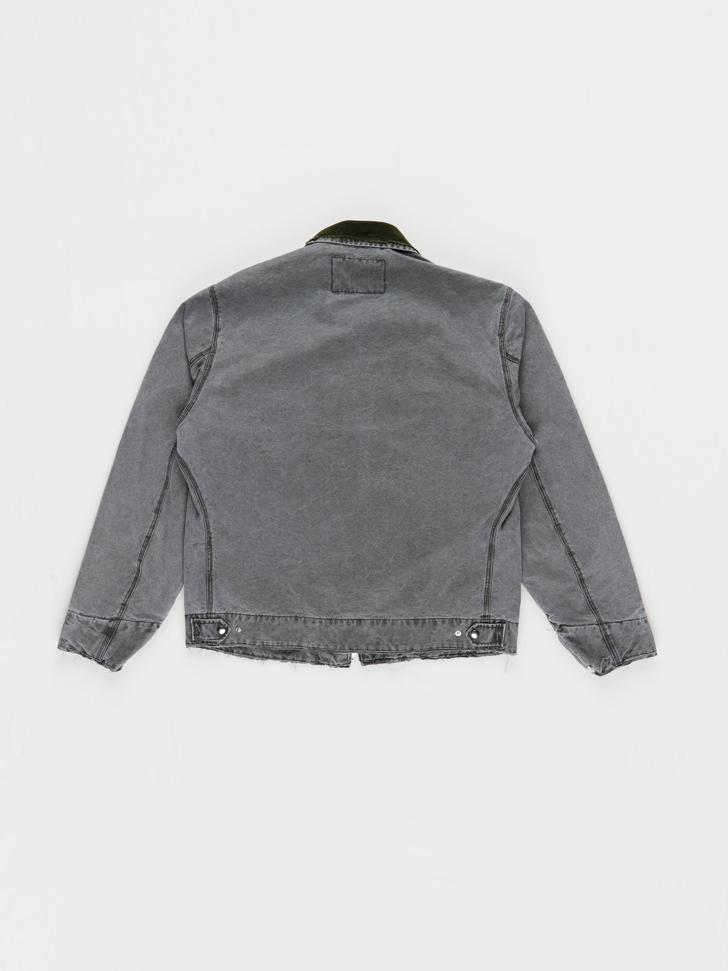 CF.23.10.03.01 WORKER JACKET heavy canvas black green