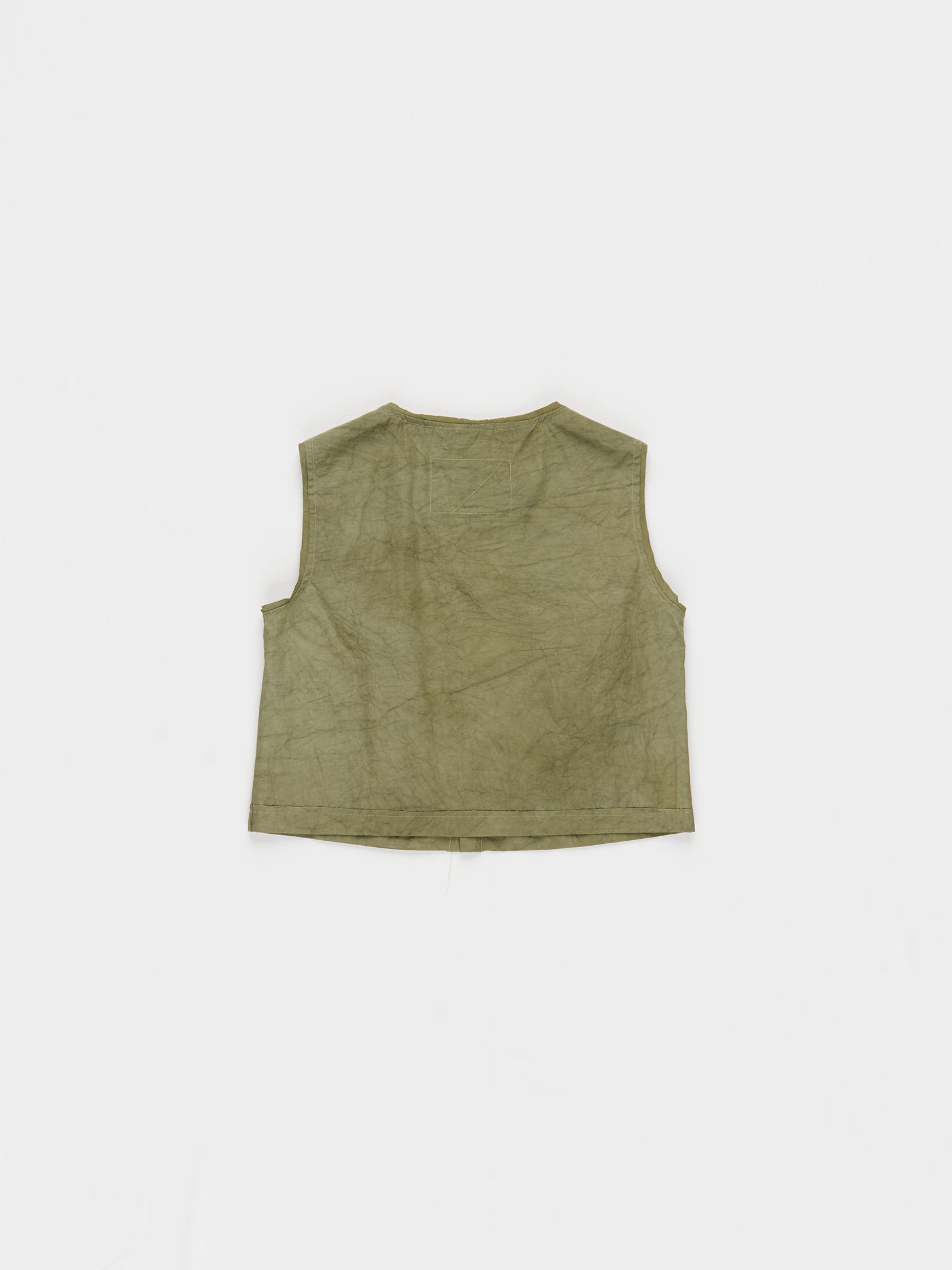 CF.23.05.02.01 NORMAL BUTTON TOP viscose green sage