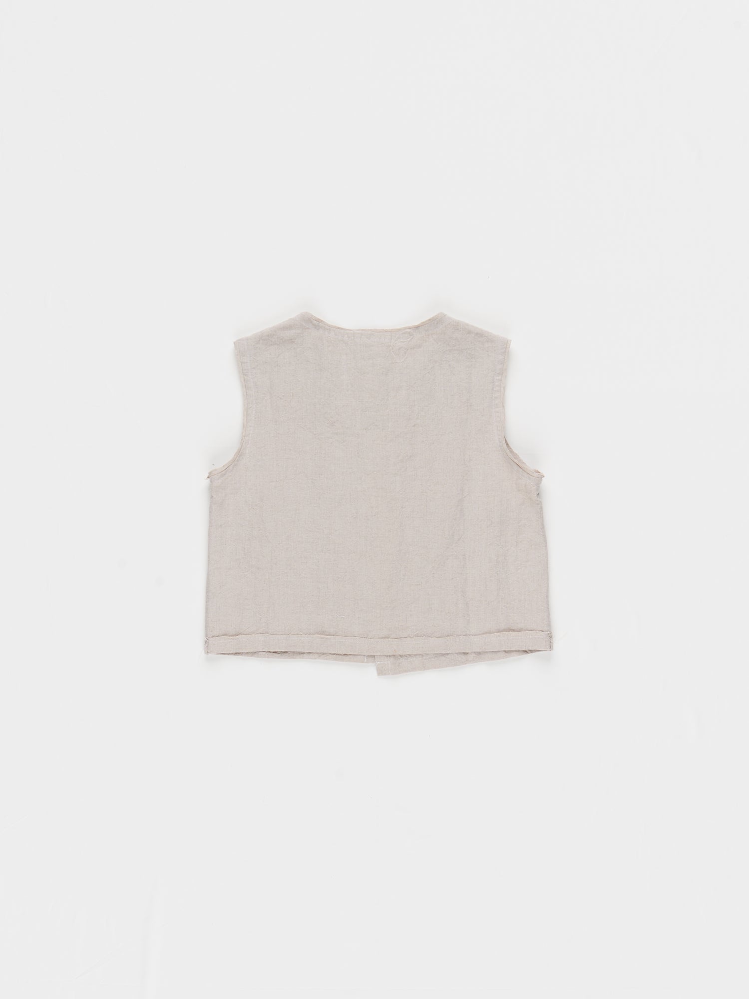 CF.23.05.02.03 NORMAL BUTTON TOP light weight linen sand