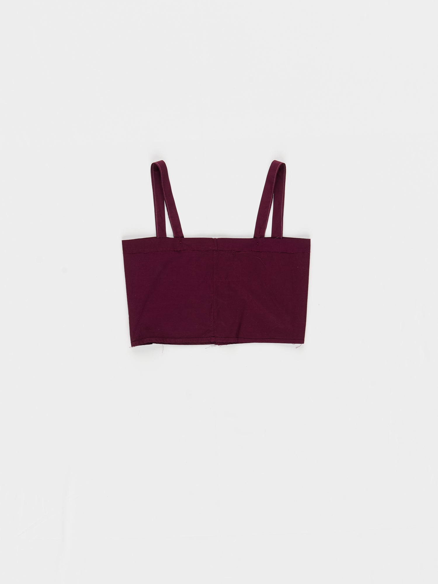 CF.23.05.01.01 SPAGHETTI TOP papertouch shirting burgundy