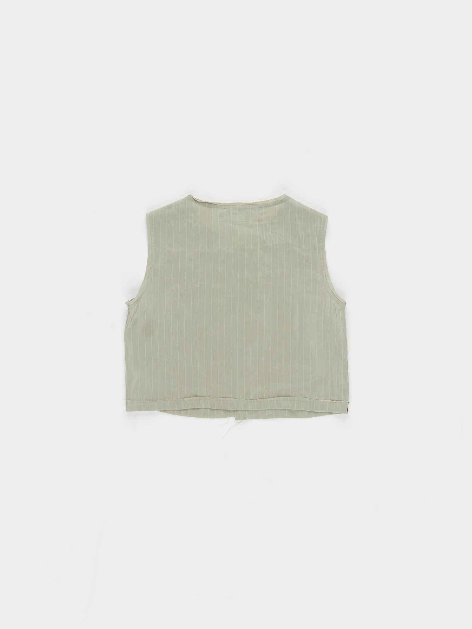 CF.23.05.02.02 NORMAL BUTTON TOP silky shirting green/blue stripe