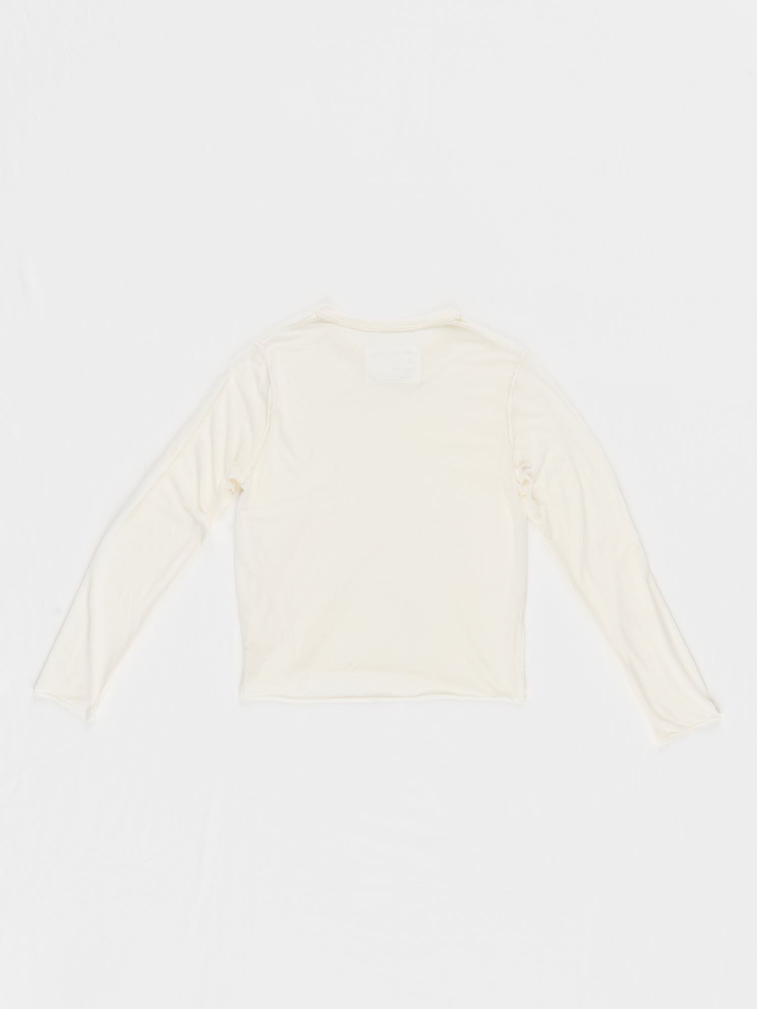 CF.23.01.09.01 V-NECK NORMAL TEE LS wool/jersey off-white
