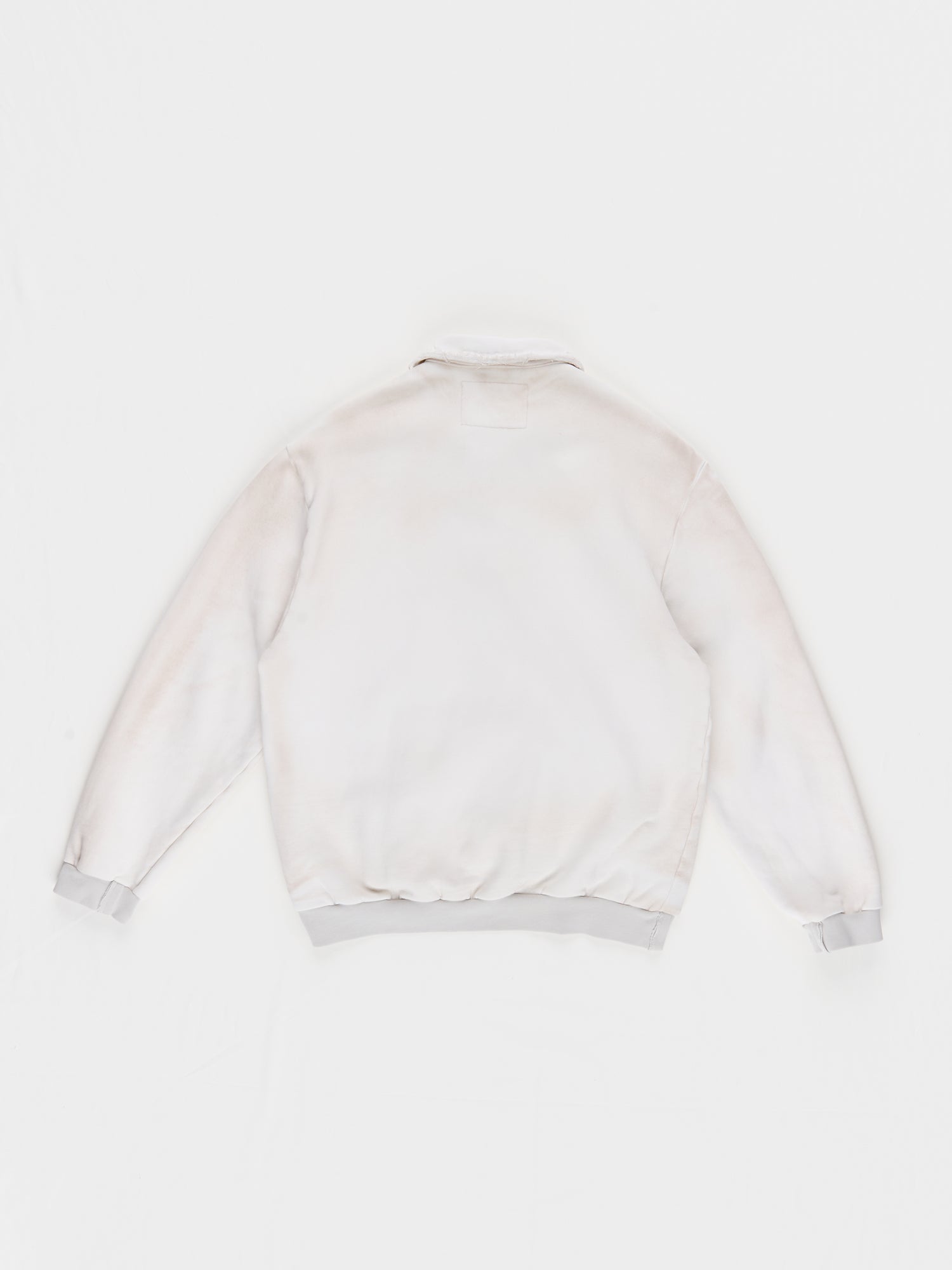 CF.23.02.02.01 POLO HALFZIP semi-brushed sweat dirty faded white