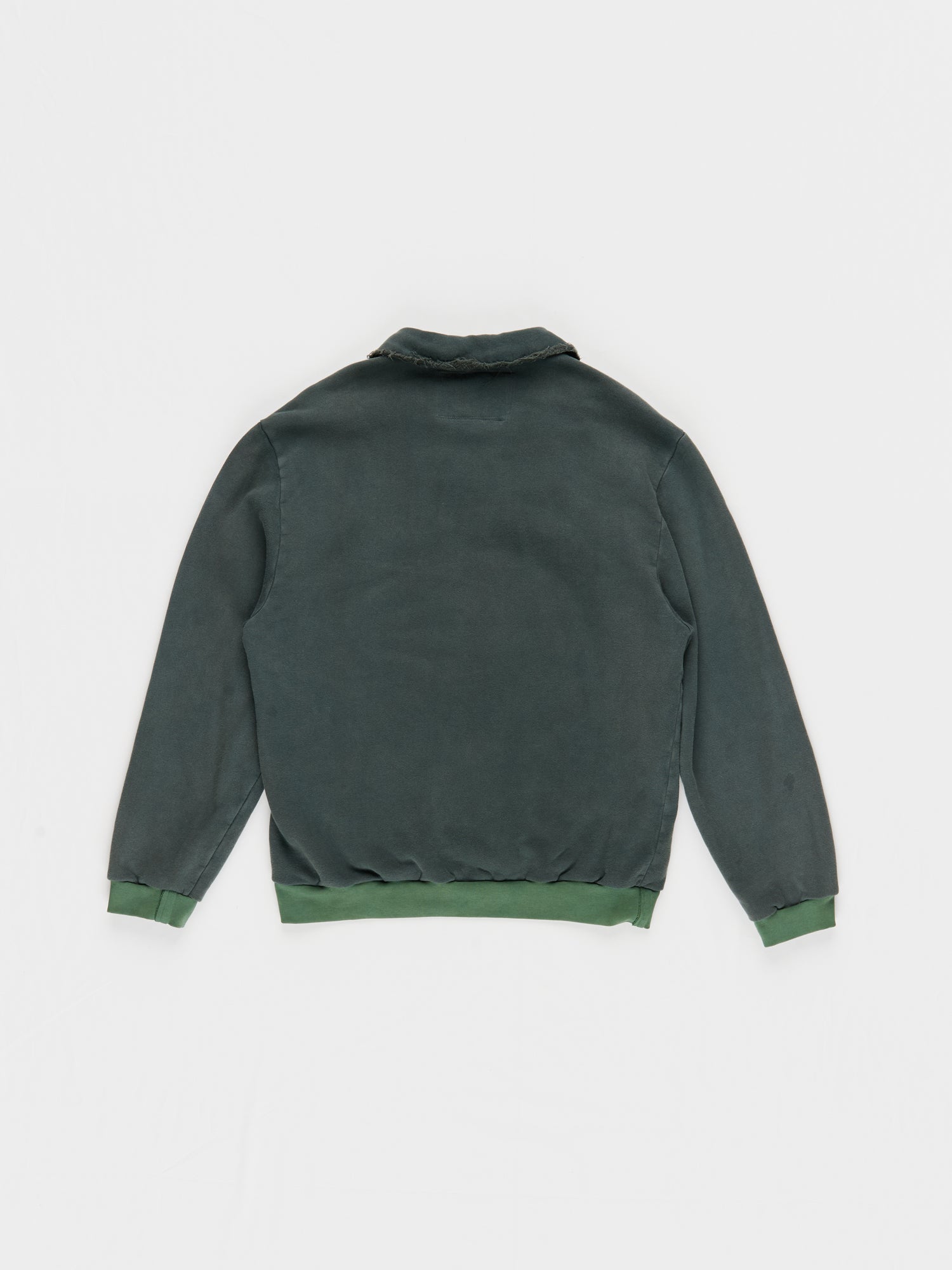 CF.23.02.02.02 POLO HALFZIP semi-brushed sweat sage/black faded