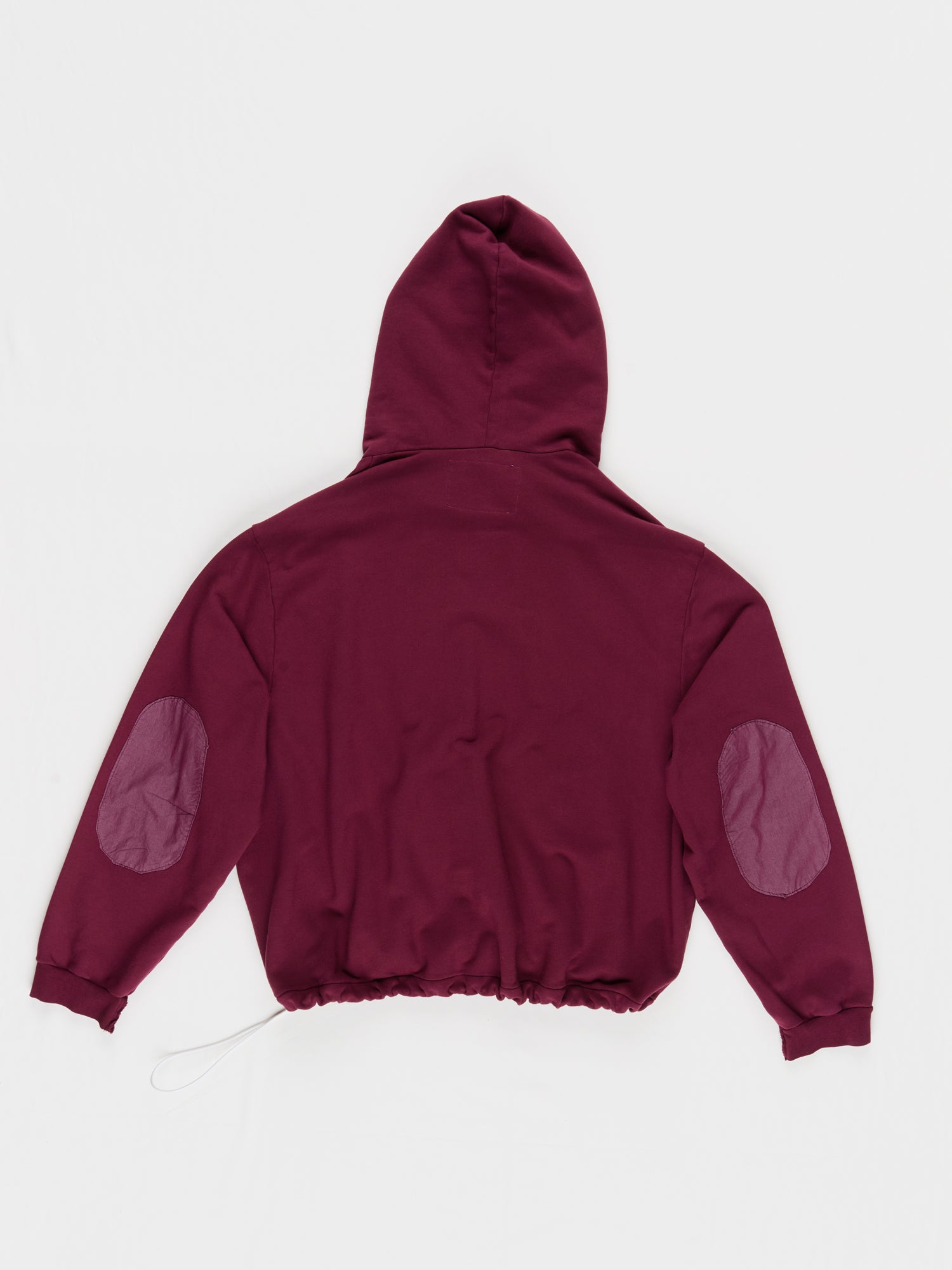 CF.23.02.03.01 ANORAK HOODIE heavy diagonal sweat burgundy