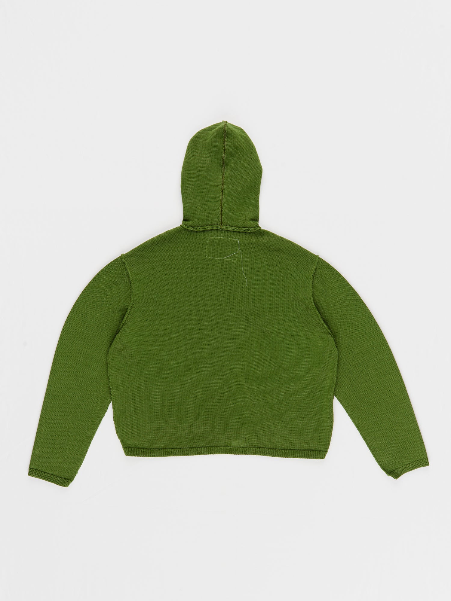 CF.23.03.02.01 KNITTED HOODIE cotton jersey vintage green