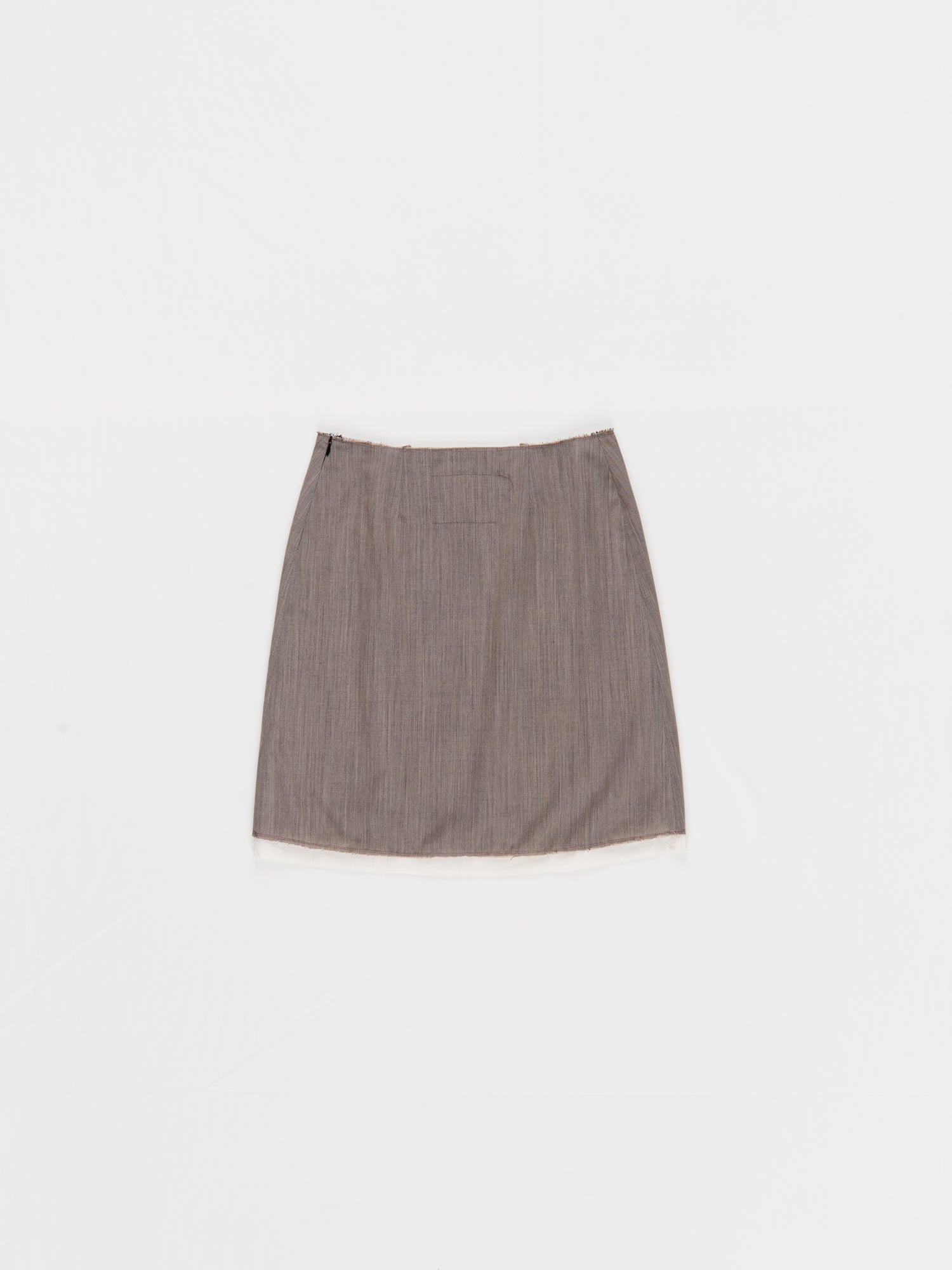 CF.23.07.02.01 A-SKIRT tropical wool brown melange