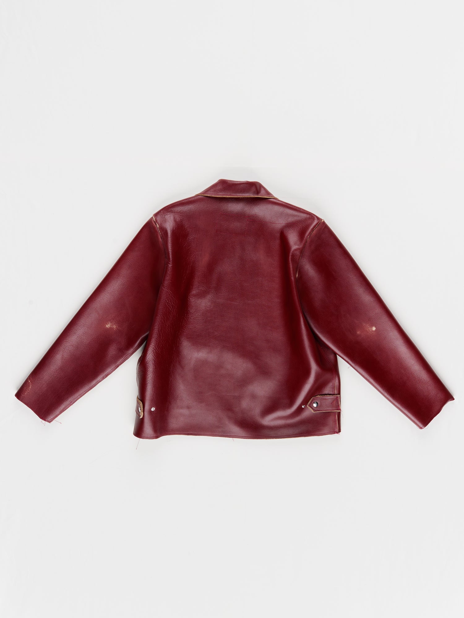 CF.23.16.02.01 SIMPLE JACKET cow leather red cracked