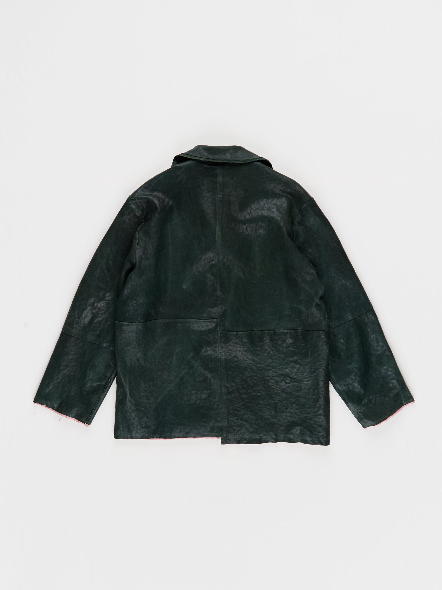 CF.23.16.03.01 CHORE JACKET calf leather green