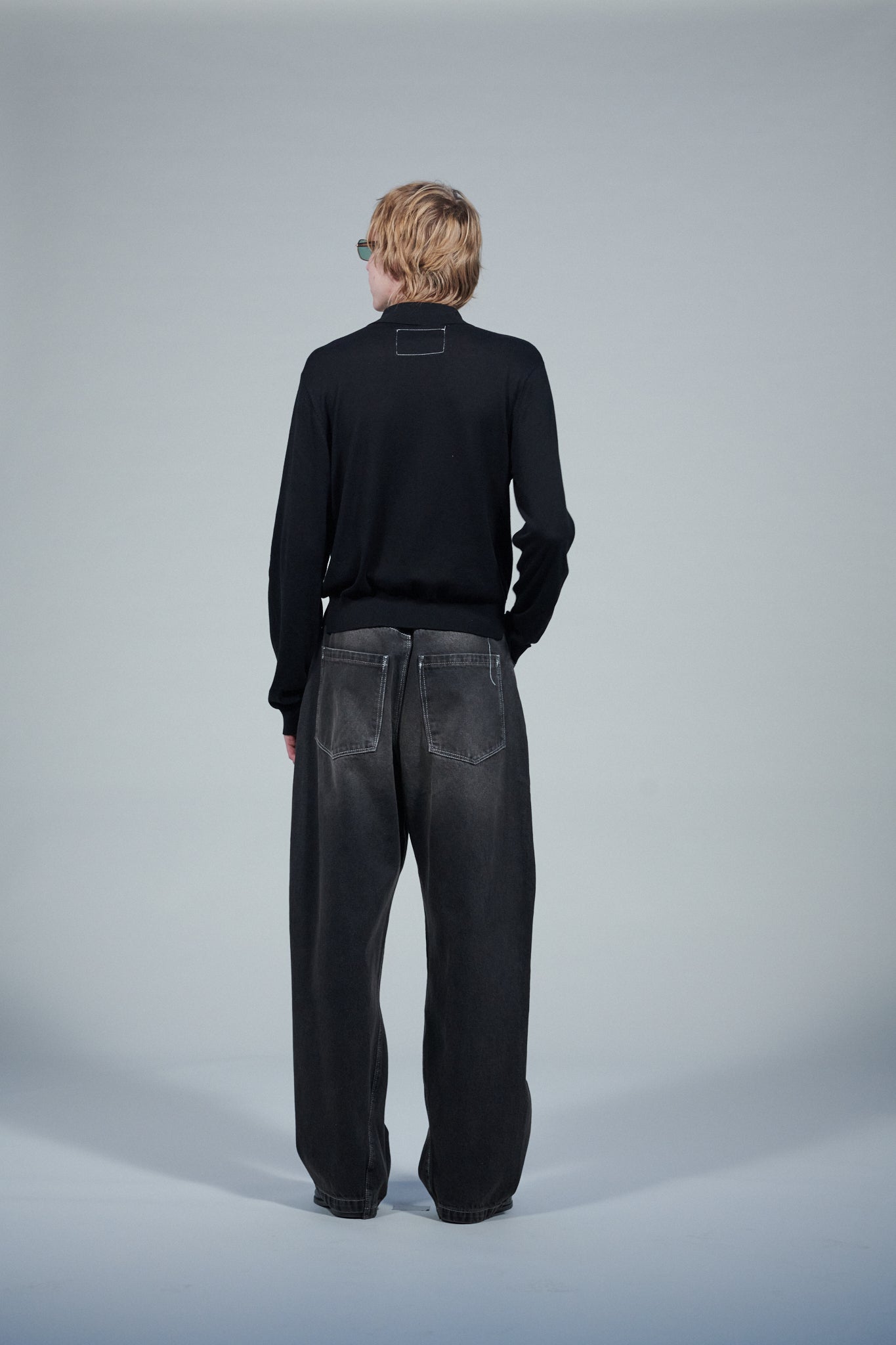 CF.22.03.01.01 70S CARDIGAN fine knit black