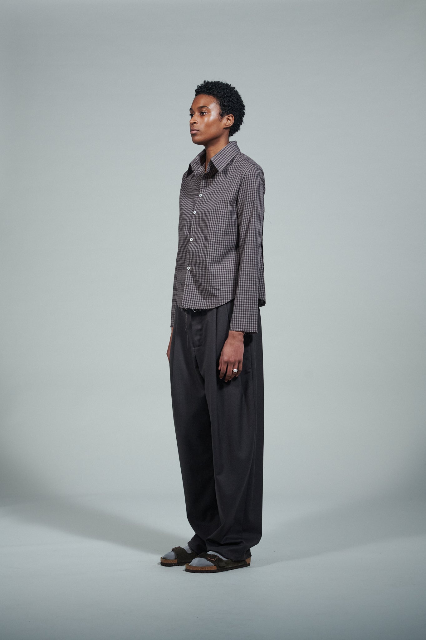 CF.22.04.01.03 FITTED SHIRT medium shirting brown check