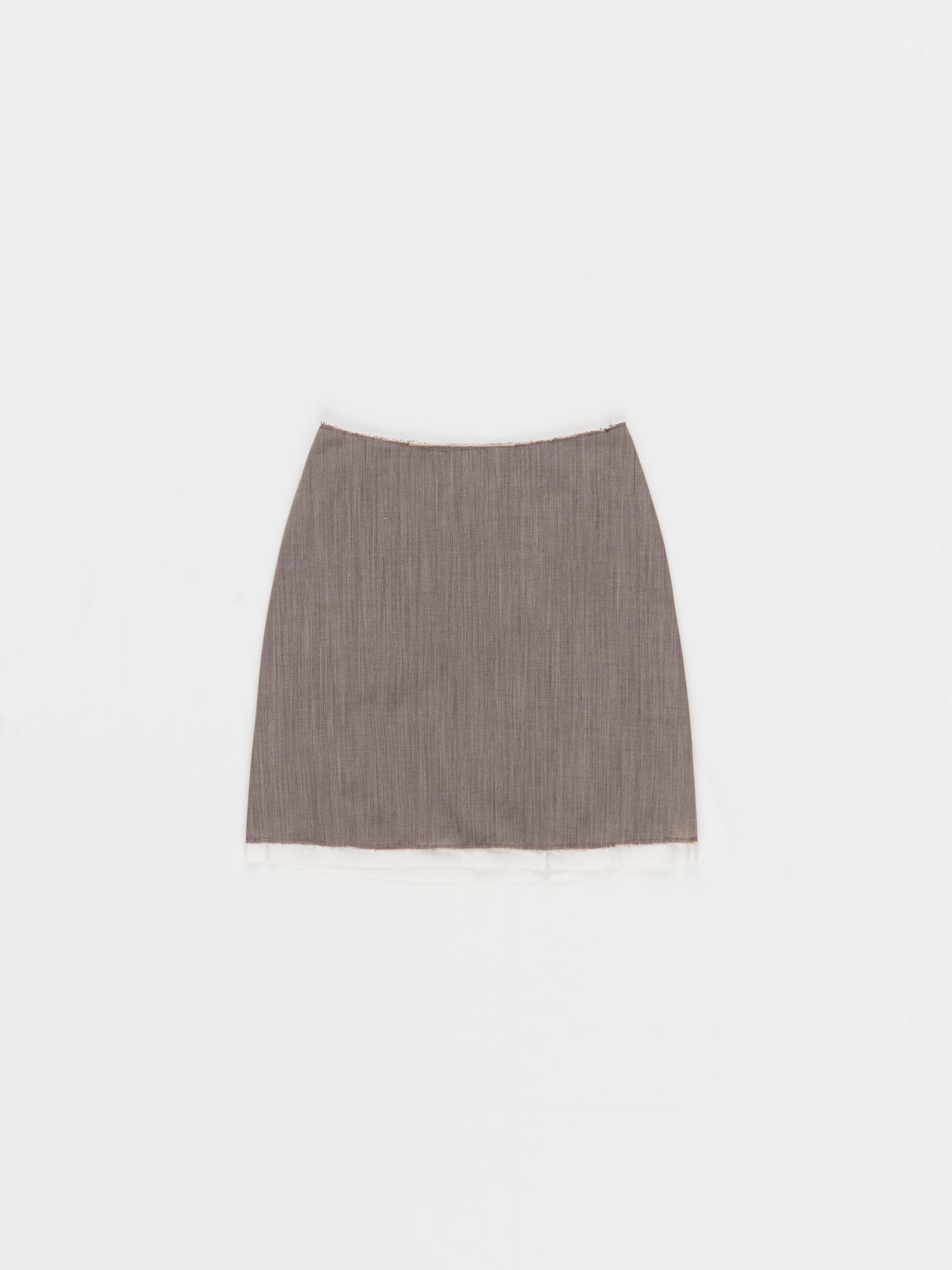 CF.23.07.02.01 A-SKIRT tropical wool brown melange