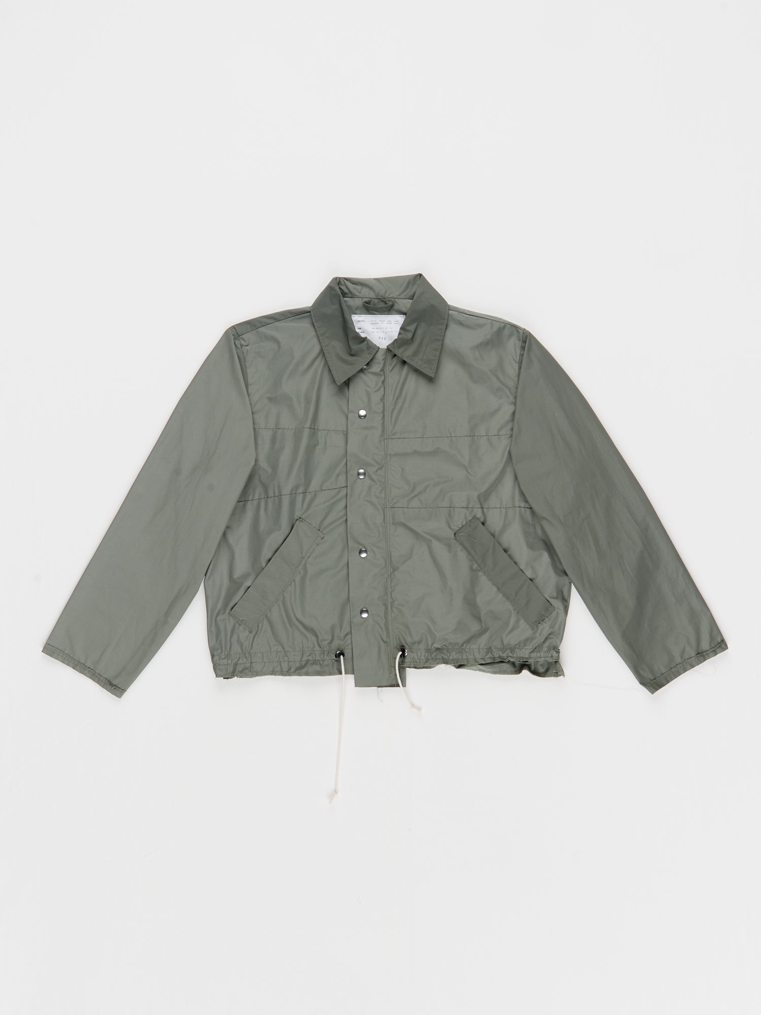 CF.23.10.02.01 STRIPE SIMPLE JACKET technical dark sage