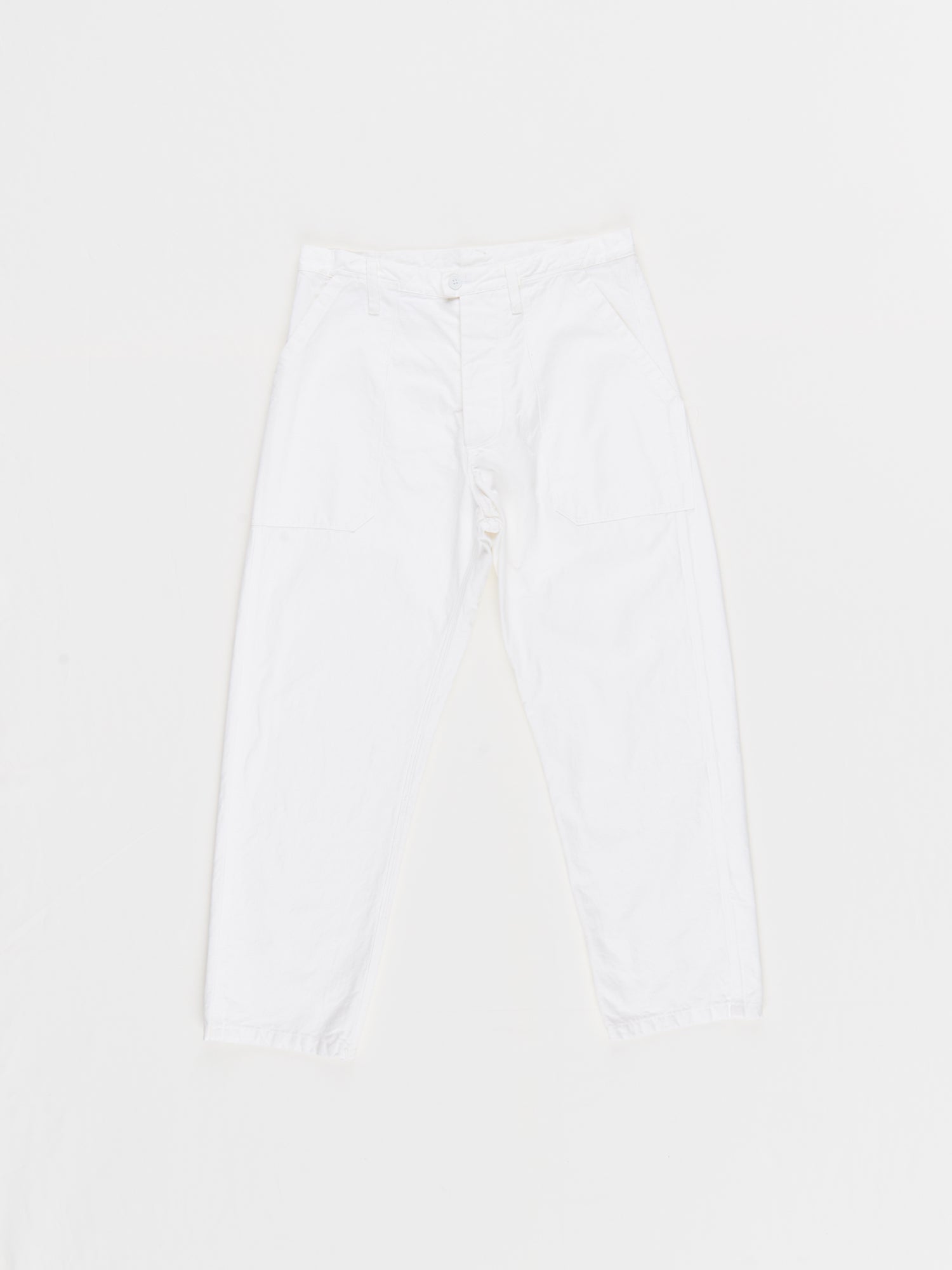 CF.23.06.03.01 FARMER PANTS heavy canvas lily white