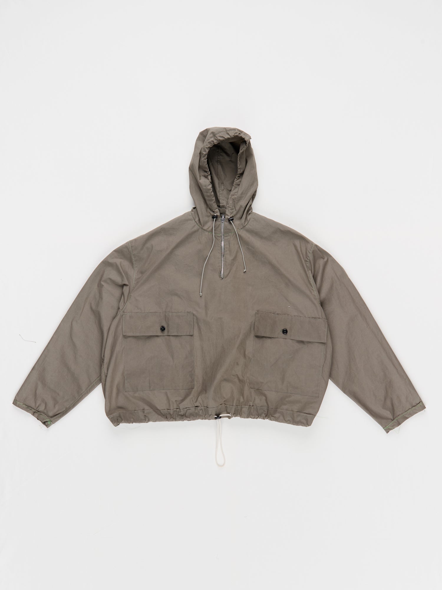 CF.23.09.04.03 OVERHEAD JACKET dry waxed cotton sage green