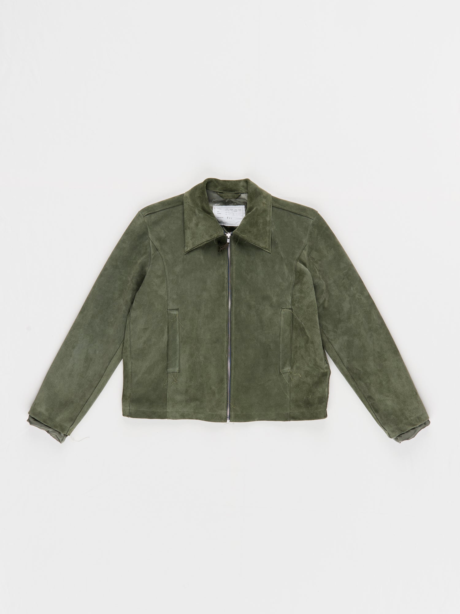 CF.23.16.01.01 FITTED ZIP JACKET suede sage