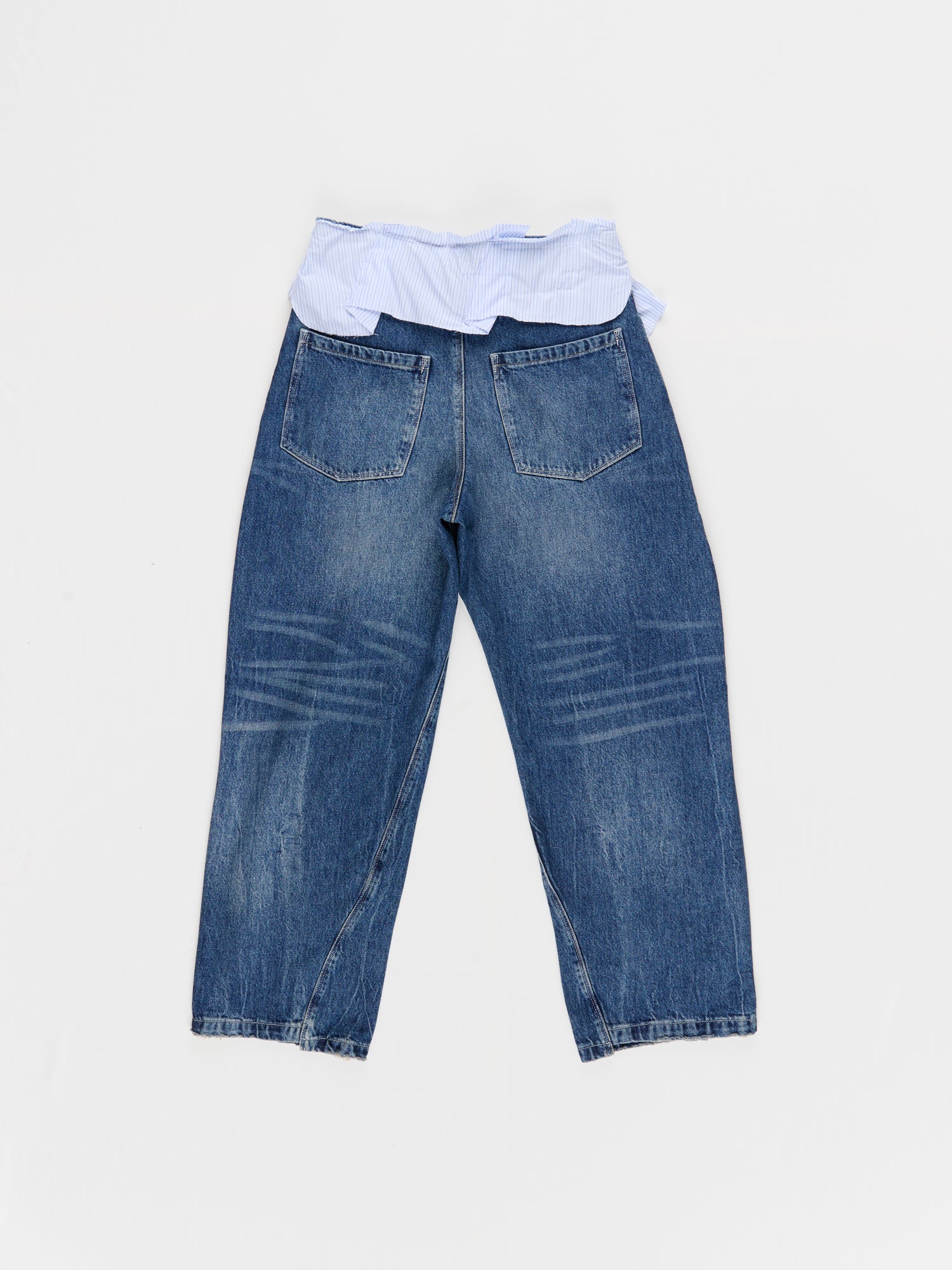 CF.23.RESEARCH.17.04 CUT-OFF PANTS denim + shirting denim/shirting