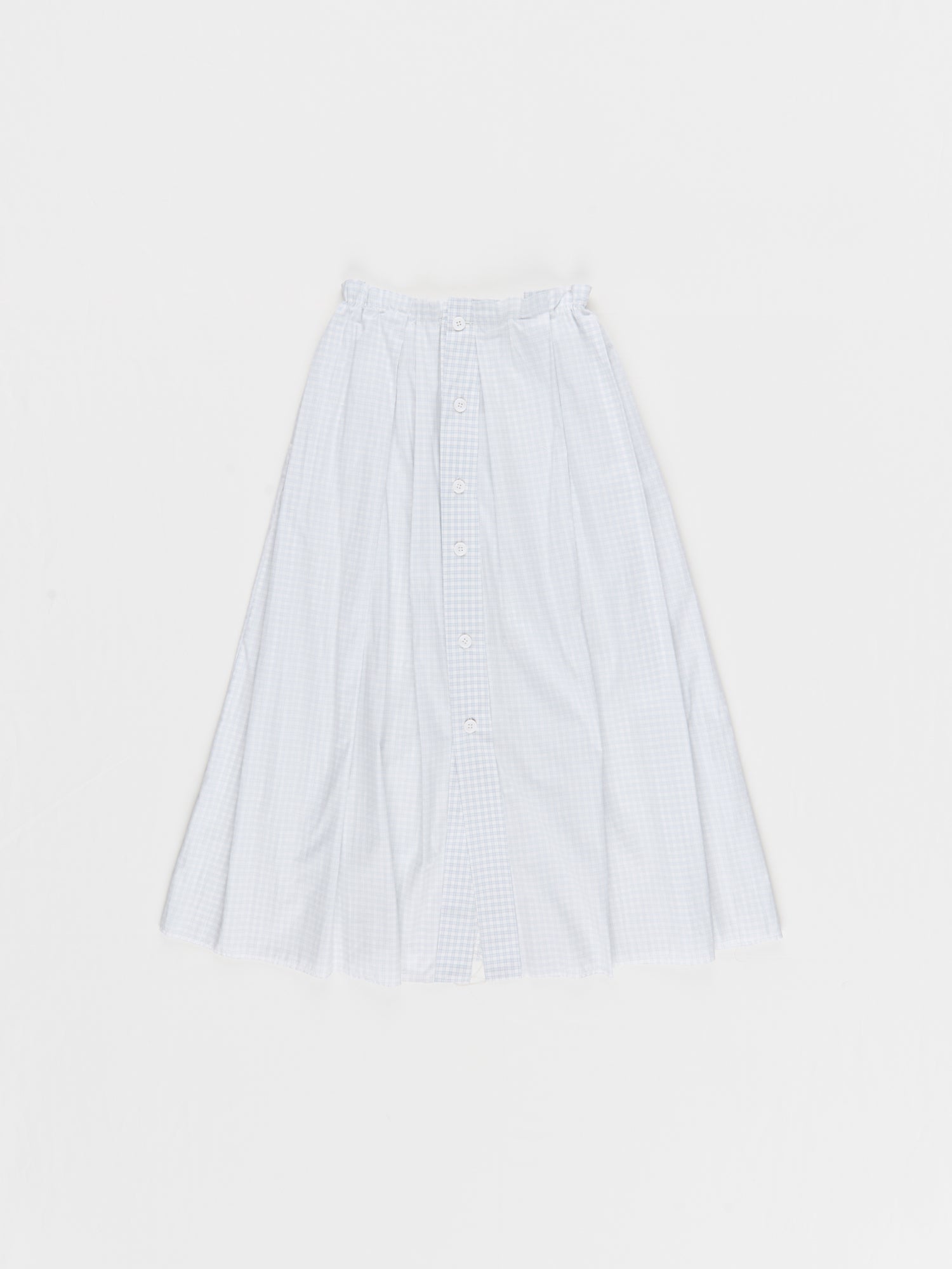 CF.23.07.04.02 TOPLESS DRESS inside out shirting blue/white check