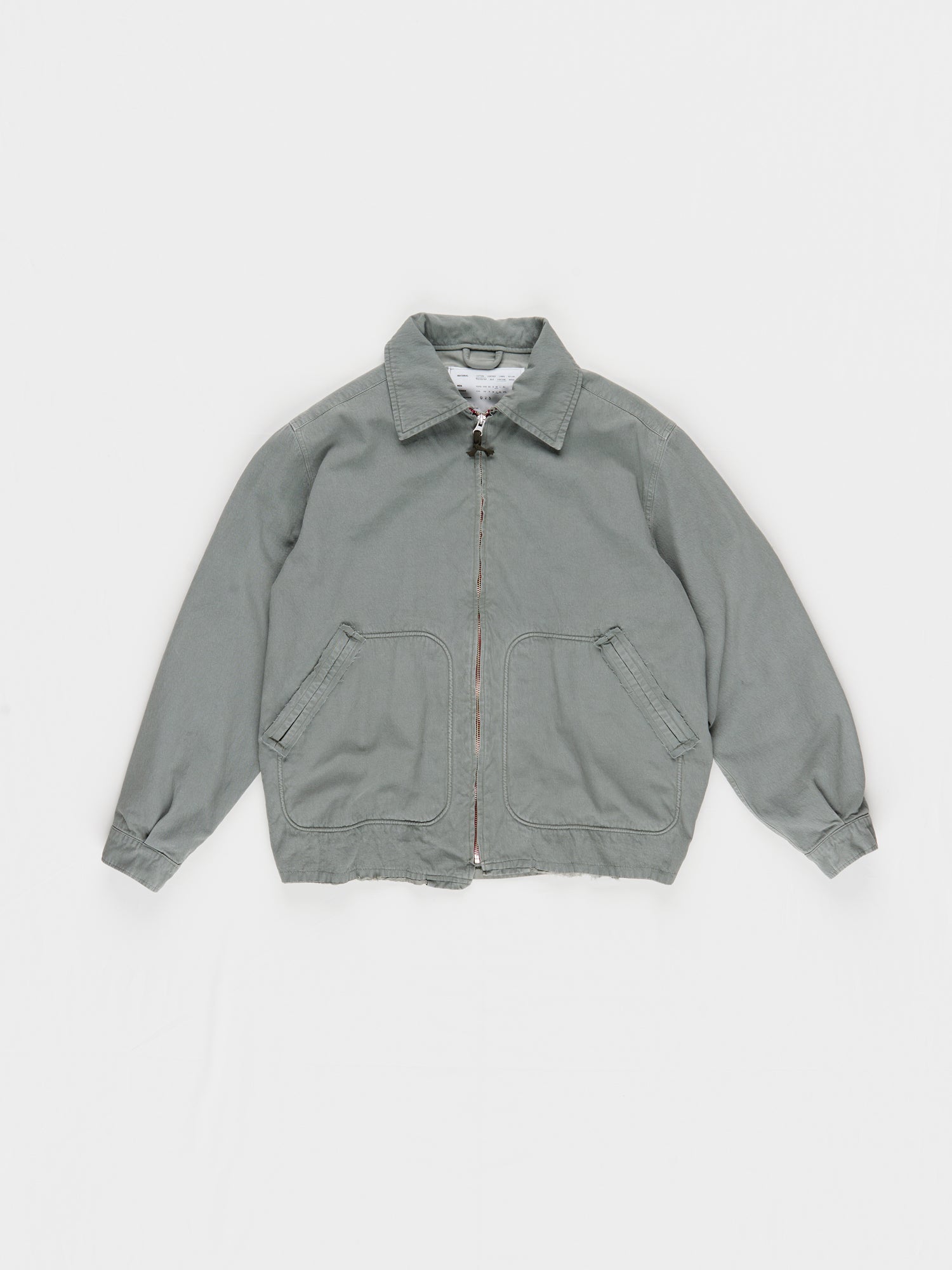 CF.23.10.01.01 SIMPLE JACKET washed twill vintage green