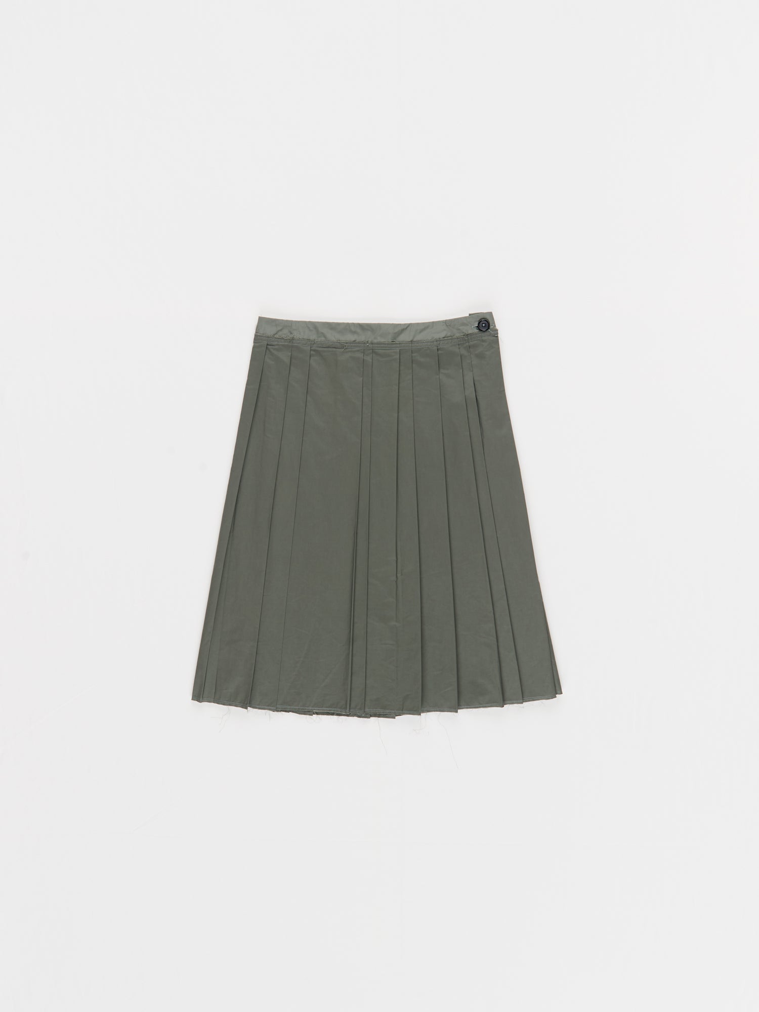 CF.23.07.03.01 PLEATED SKIRT technical dark sage