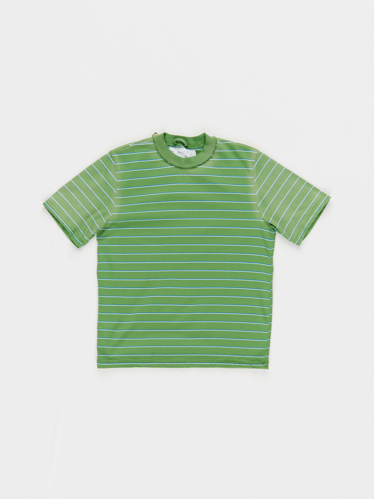 CF.23.01.03.01 NORMAL TEE medium dry jersey green/white/blue stripe