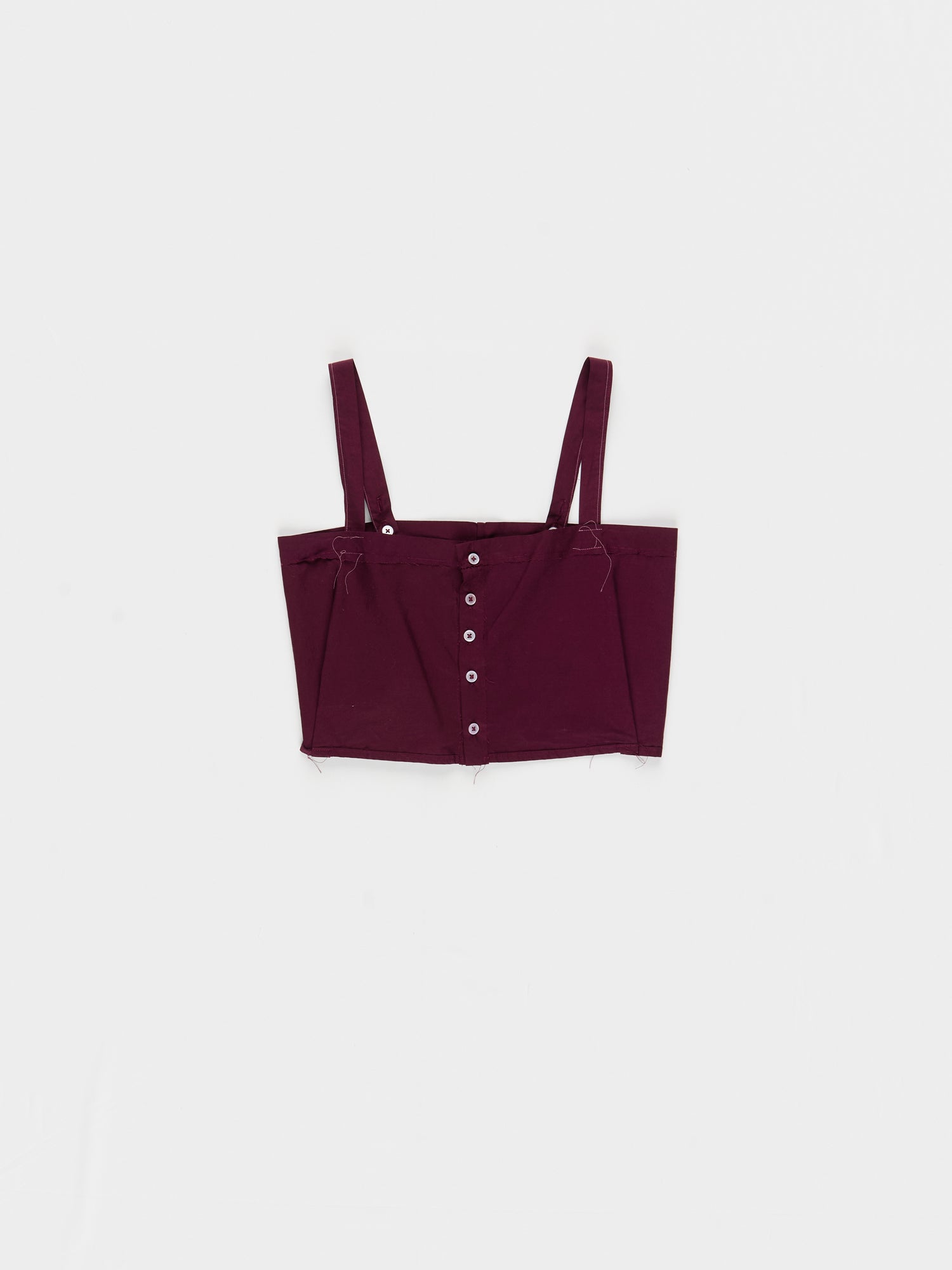 CF.23.05.01.01 SPAGHETTI TOP papertouch shirting burgundy