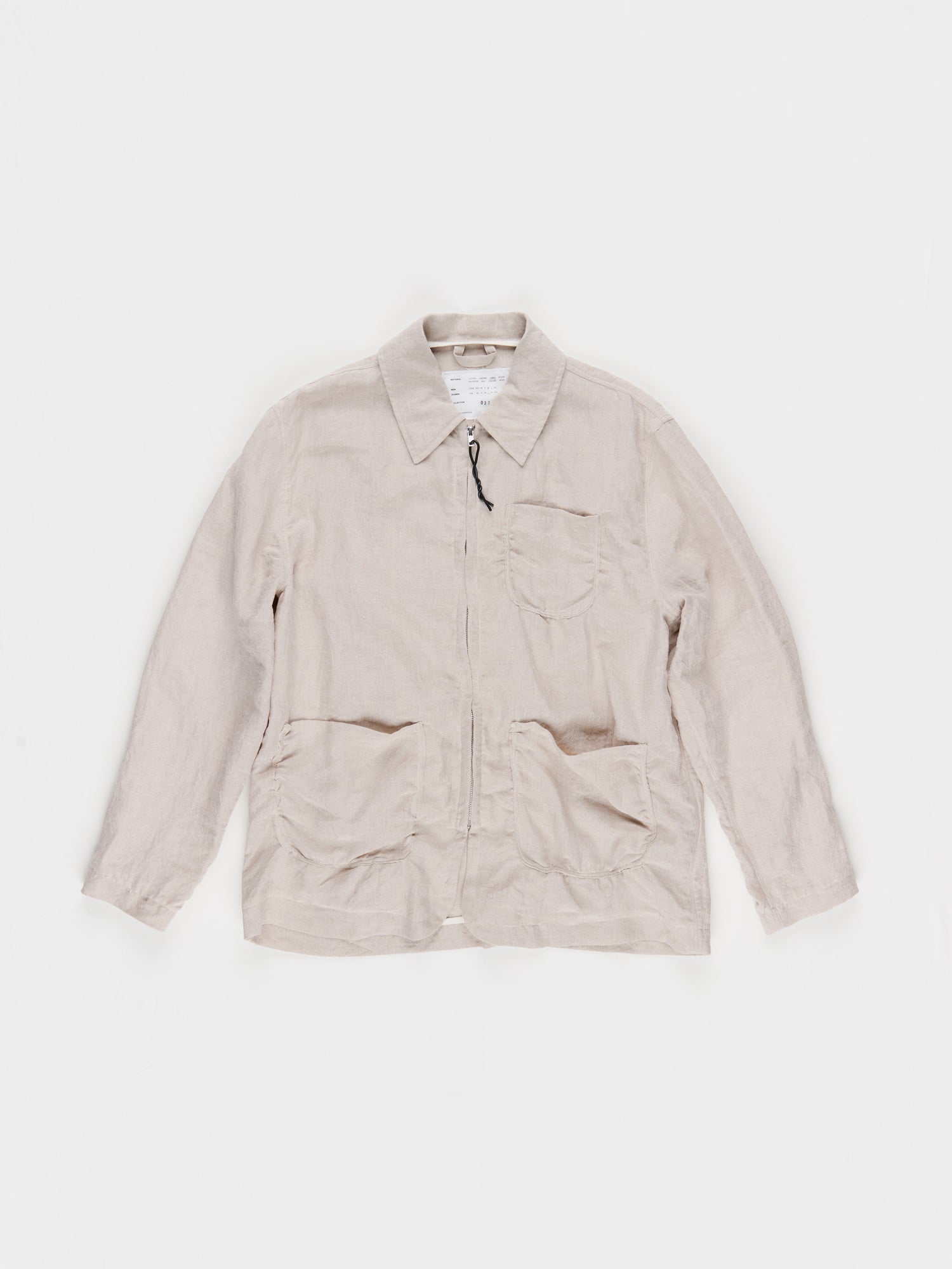 CF.23.09.03.02 CHORE JACKET medium weight linen sand