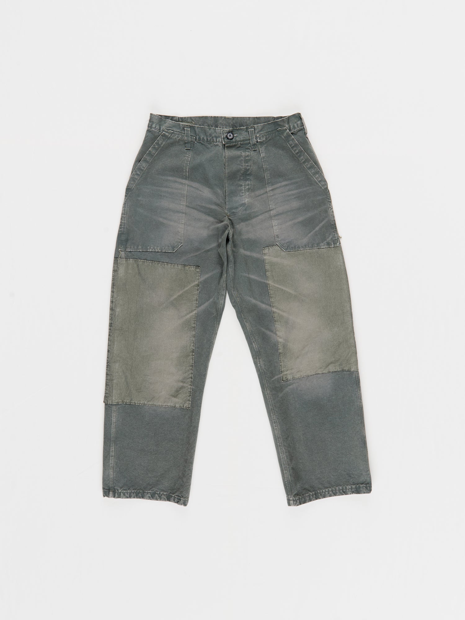 CF.23.06.03.02 FARMER PANTS heavy canvas black green