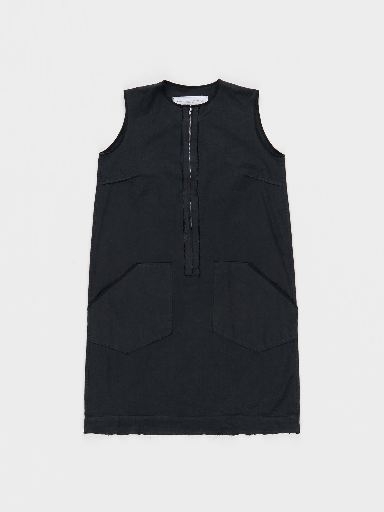 CF.23.08.02.01 FARMER DRESS light canvas dark green
