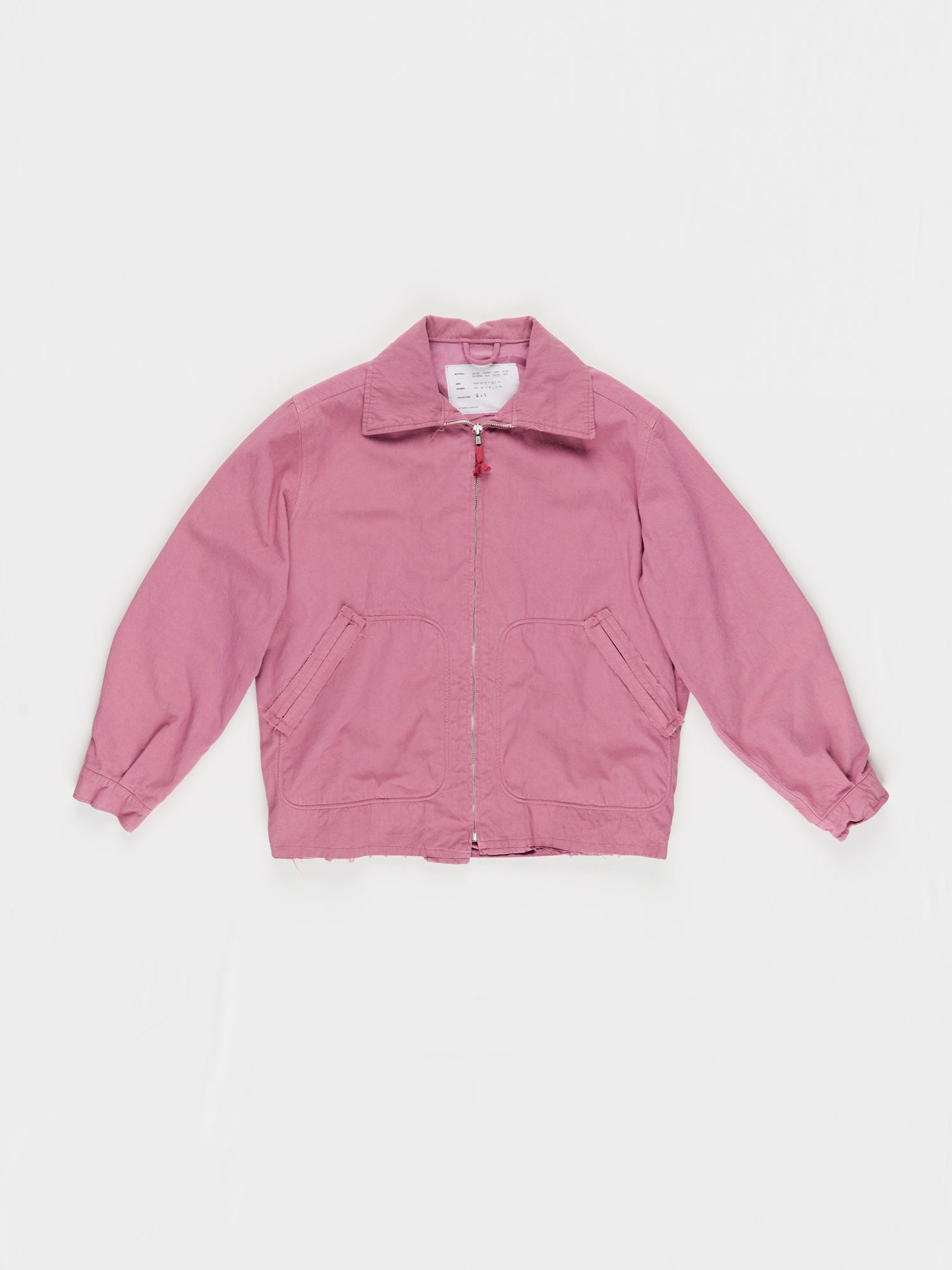 CF.23.10.01.02 SIMPLE JACKET washed twill vintage pink