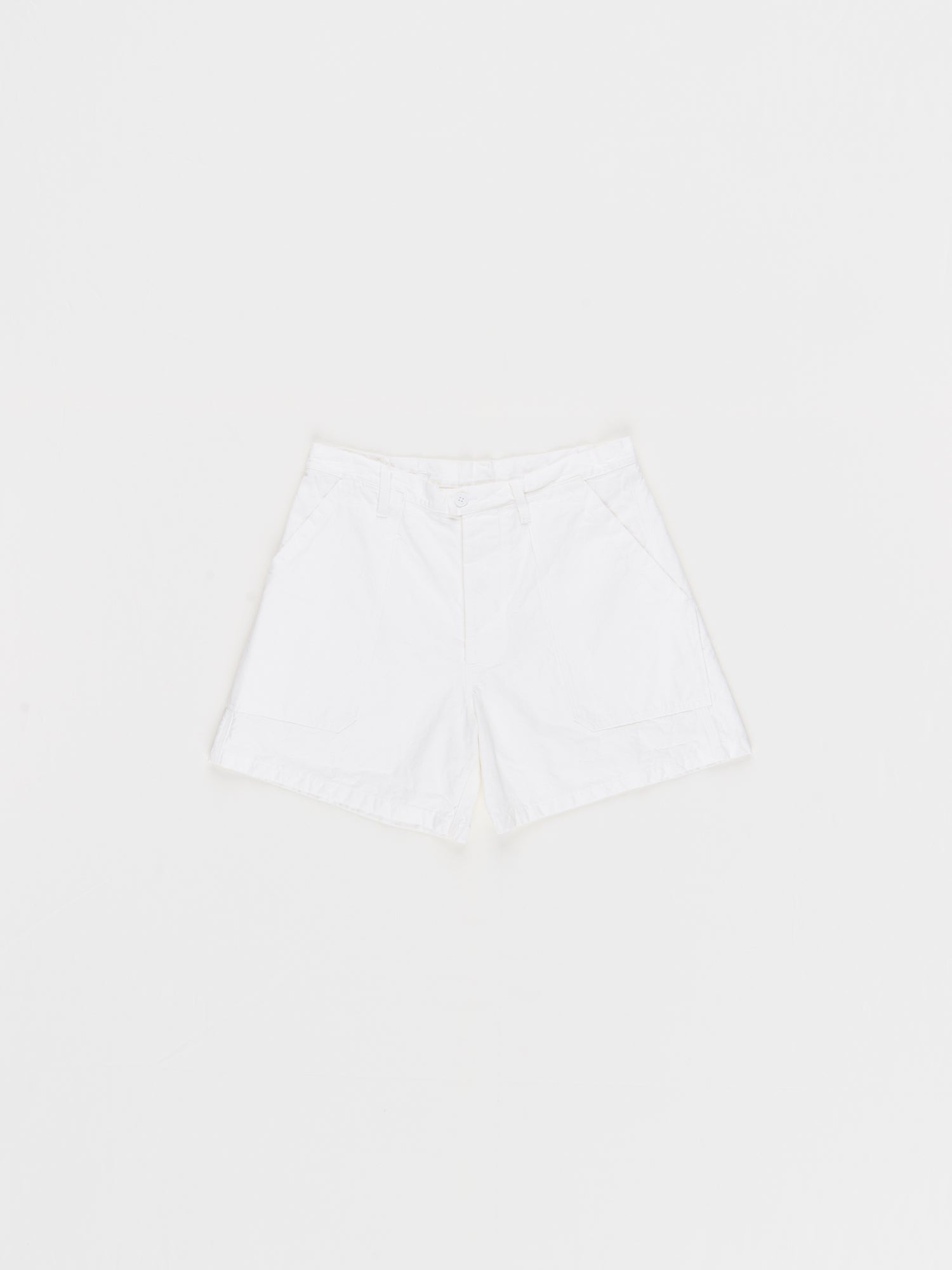 CF.23.13.03.01 FARMER SHORTS heavy canvas lily white