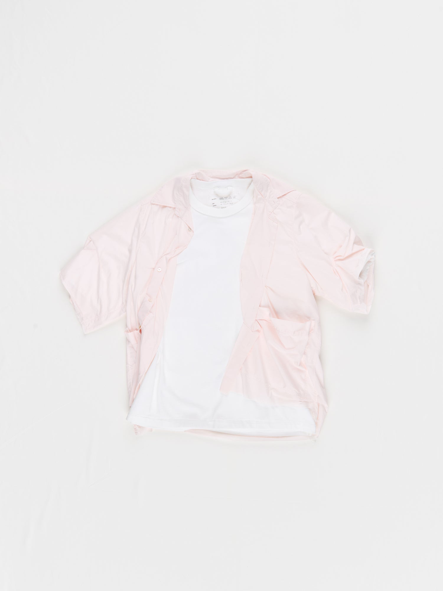 CF.23.RESEARCH.17.08 TORNADO LAYERED TEE/SHIRT jersey/shirting off-white/light pink