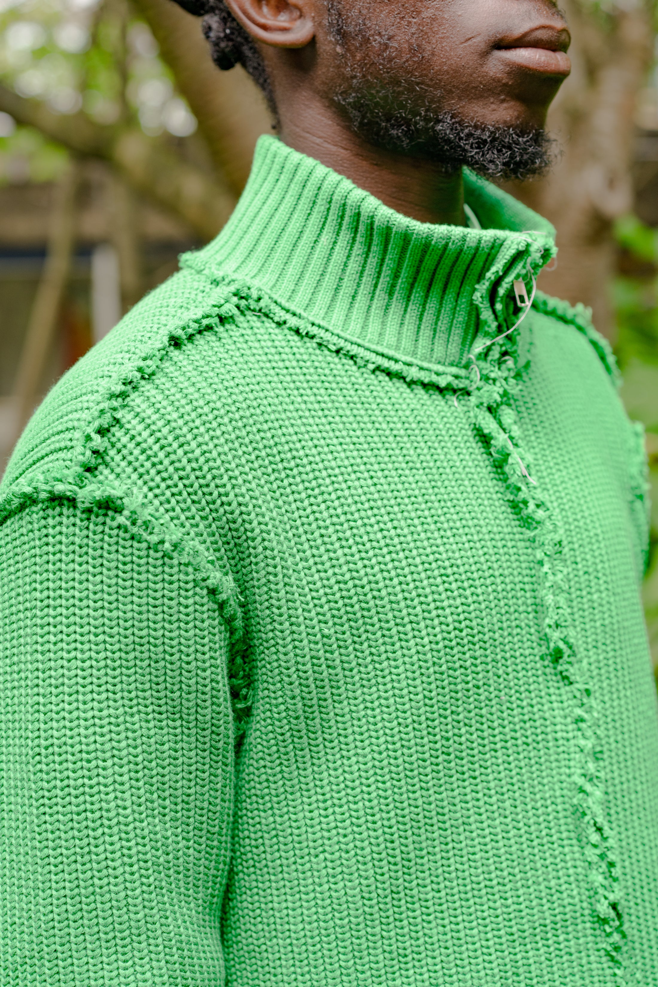 CF.19.03.09.01 ZIP UP KNIT green – Camiel Fortgens CF.19.03.09.01 ZIP UP KNIT green – Camiel Fortgens